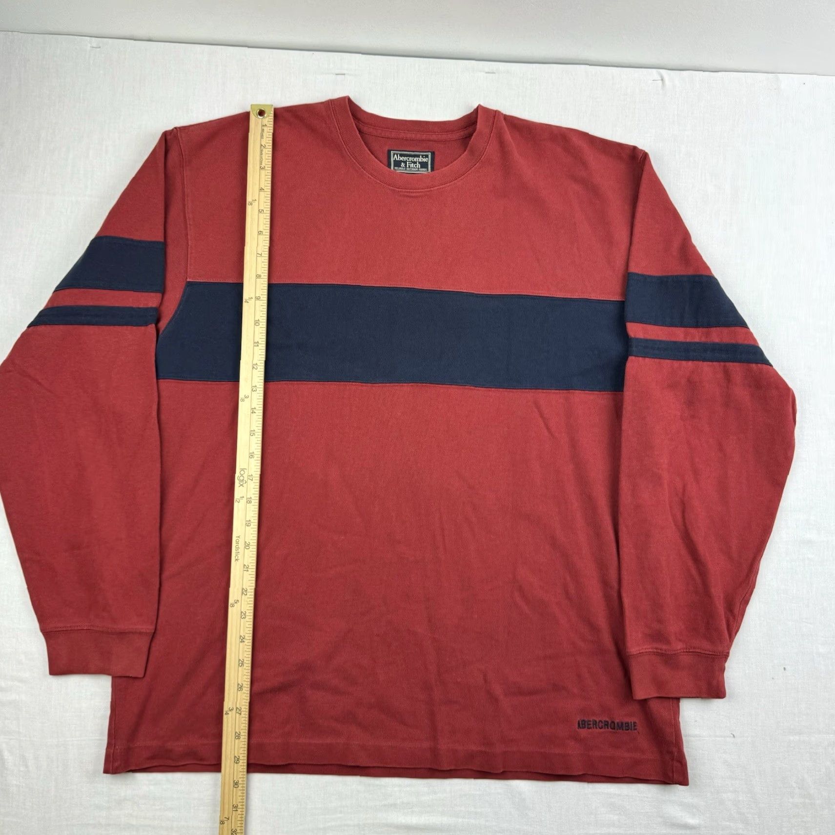 Abercrombie & Fitch Vintage Abercrombie & Fitch Sweatshirt Adult XL Red Hipster Pullover 2000s Y2K Mens Size US XL / EU 56 / 4 - 7 Thumbnail
