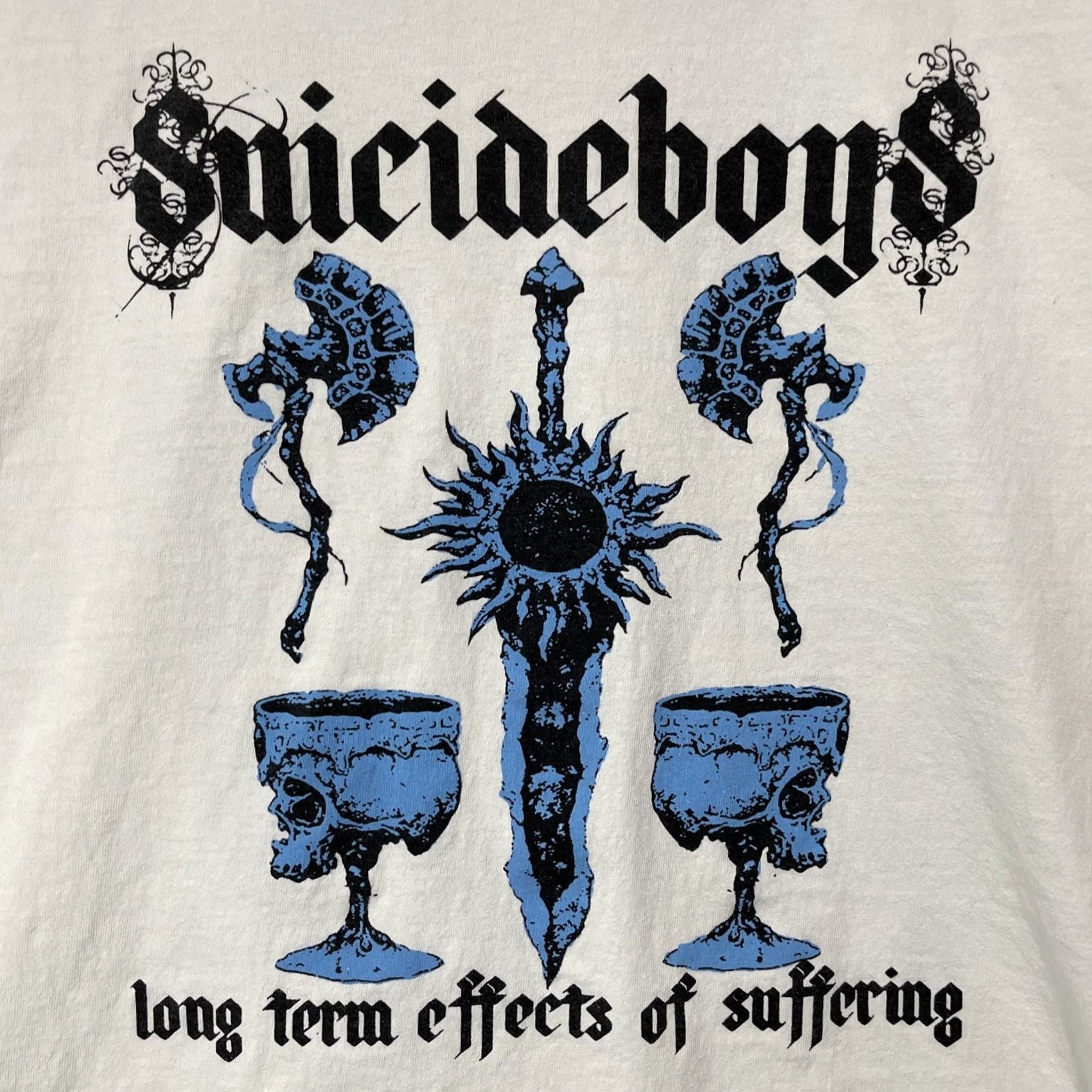 Vintage Suicideboys Shirt Mens XL White G59 Long Term Effects Of Suffering Greyfivenine Shirt Size US XL / EU 56 / 4 - 3 Thumbnail