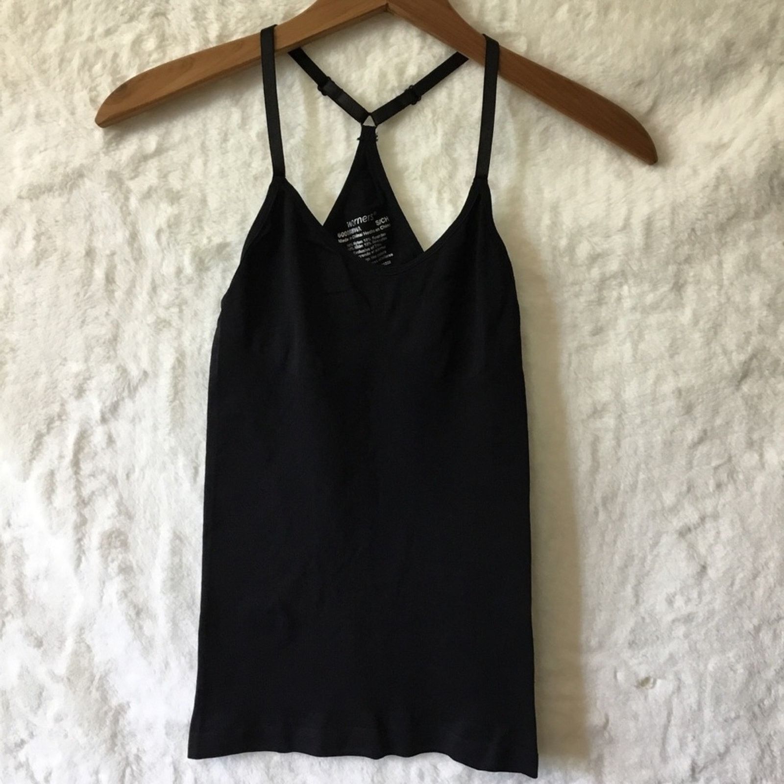 Other Warner's Black Strappy Racerback Shapewear Top Size ONE SIZE - 1 Thumbnail