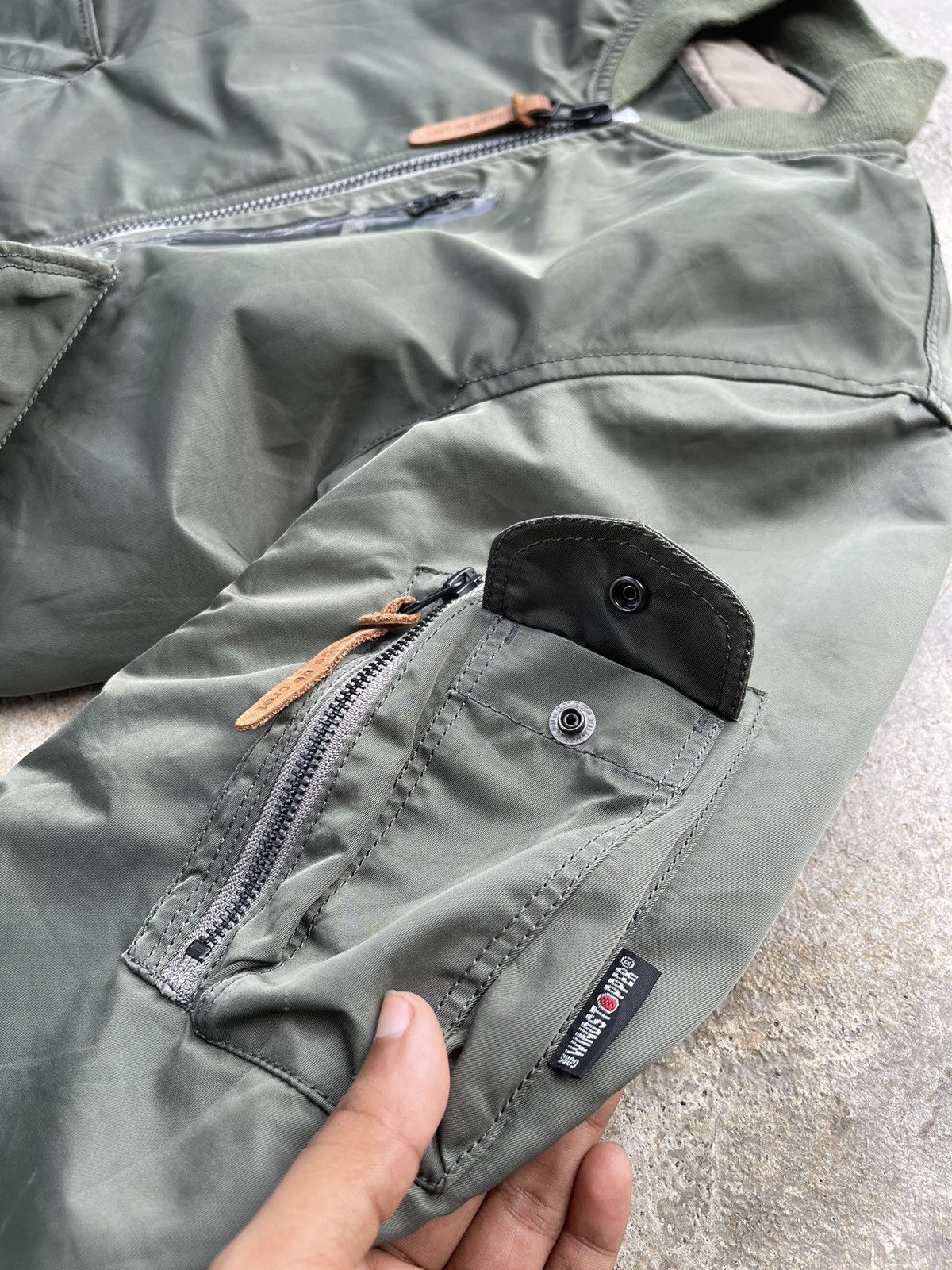 Beams Plus 🔥 Sage De Cret x Goldwin x Beams Plus Flight Bomber Jacket Size US S / EU 44-46 / 1 - 9 Thumbnail
