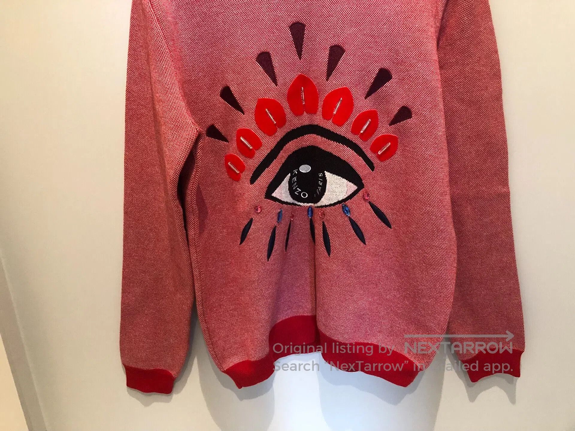 Kenzo KENZO Big Eye Wool Blend Sweater. Size L / US 10 / IT 46 - 2 Thumbnail