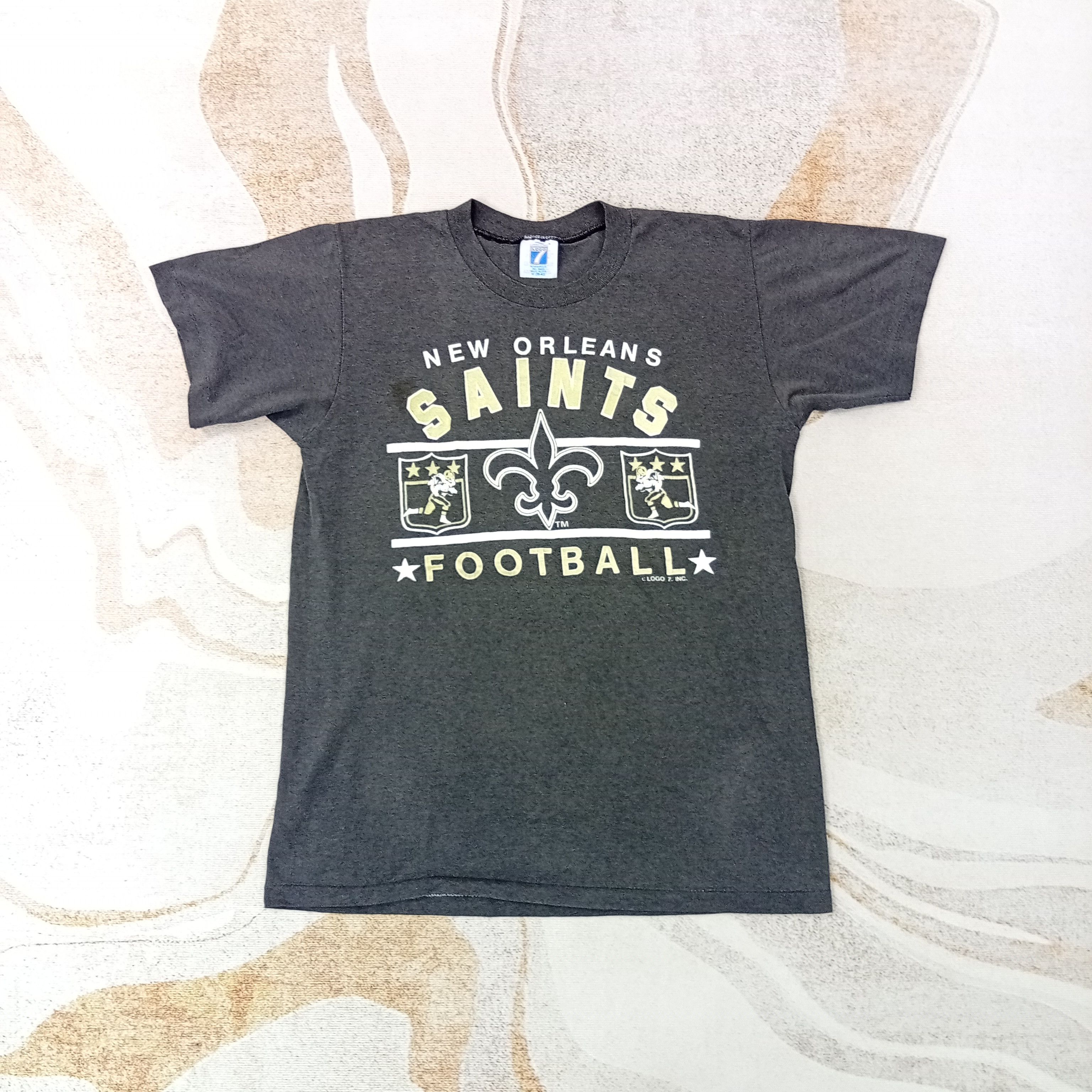 Logo 7 New Orleans Saints NFL Team 90's Tshirt C259N70 Size US S / EU 44-46 / 1 - 1 Thumbnail