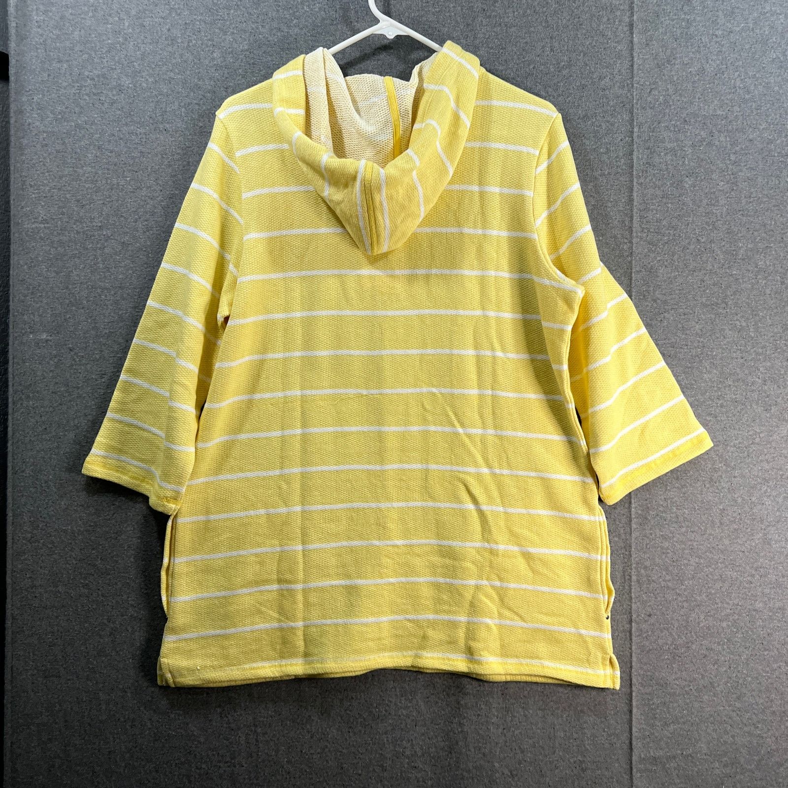 Other Sport Savvy Textured French Terry 3/4 Sleeve Hooded Size M / US 6-8 / IT 42-44 - 2 Thumbnail