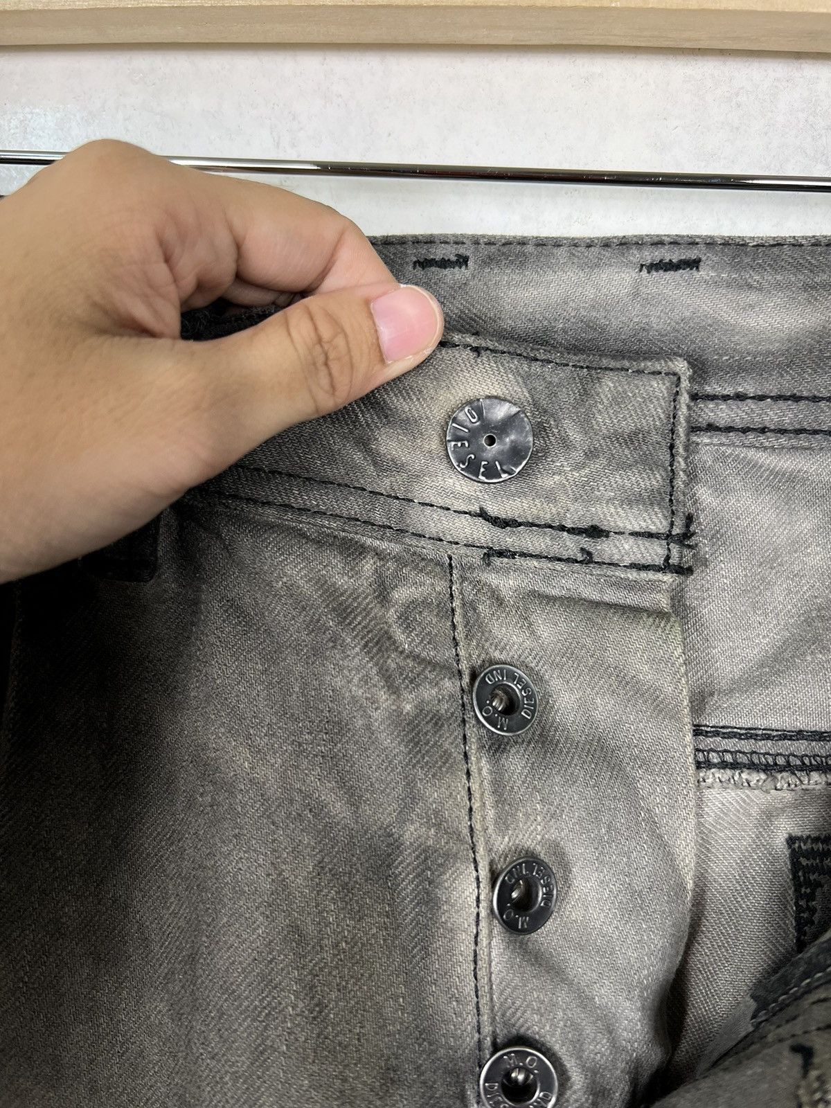Diesel 🔥 FLARE DIESEL DISTRESSED DYED JEANS Size US 34 / EU 50 - 13 Thumbnail