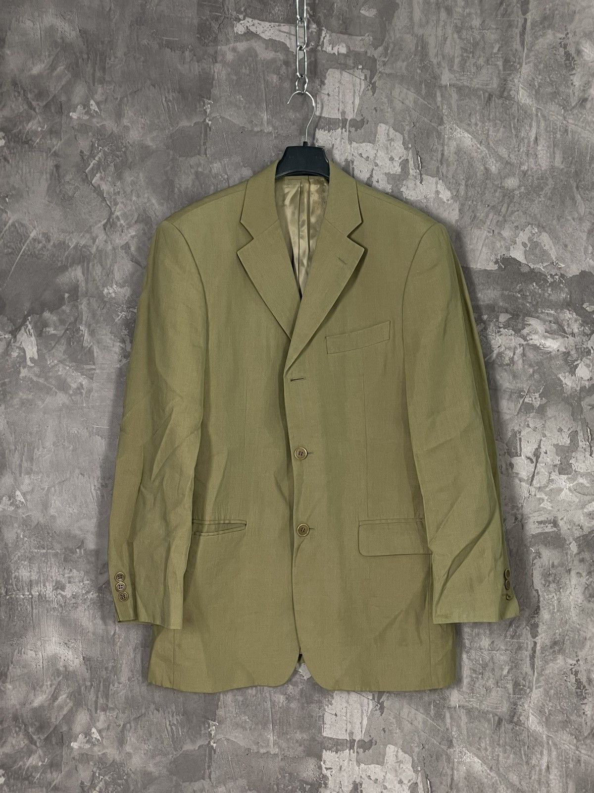 Balmain × Vintage Vintage BALMAIN Beige Luxury Blazer Size US L / EU 52-54 / 3 - 1 Thumbnail