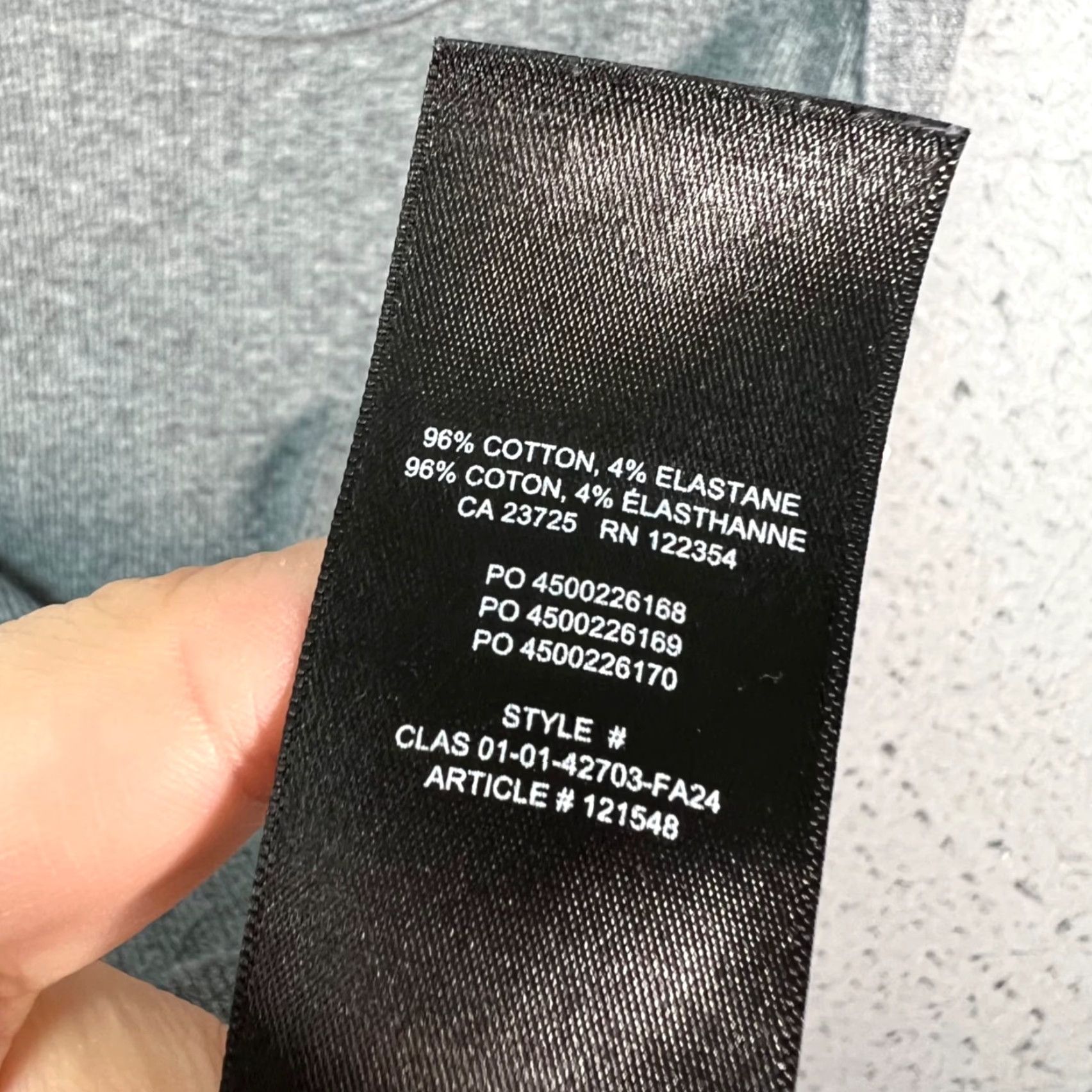 Vintage Babaton Tank Top Shirts Womens Adult Medium Gray Cotton Blend Scoop Neck Sleeveless Stretch Casual Size M / US 6-8 / IT 42-44 - 4 Thumbnail