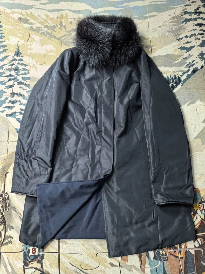 Loro Piana LORO PIANA Double-faced silk fur coat Size M / US 6-8 / IT 42-44 - 2 Thumbnail