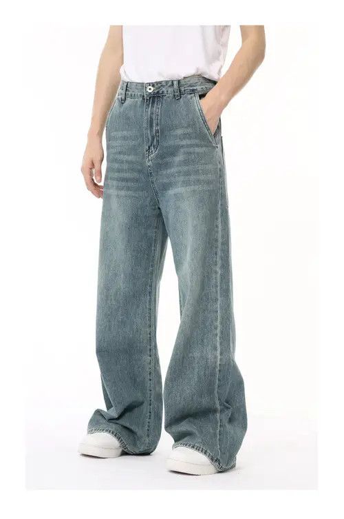 Other Light blue wide-leg loose washed jeans Size US 32 / EU 48 - 4 Thumbnail