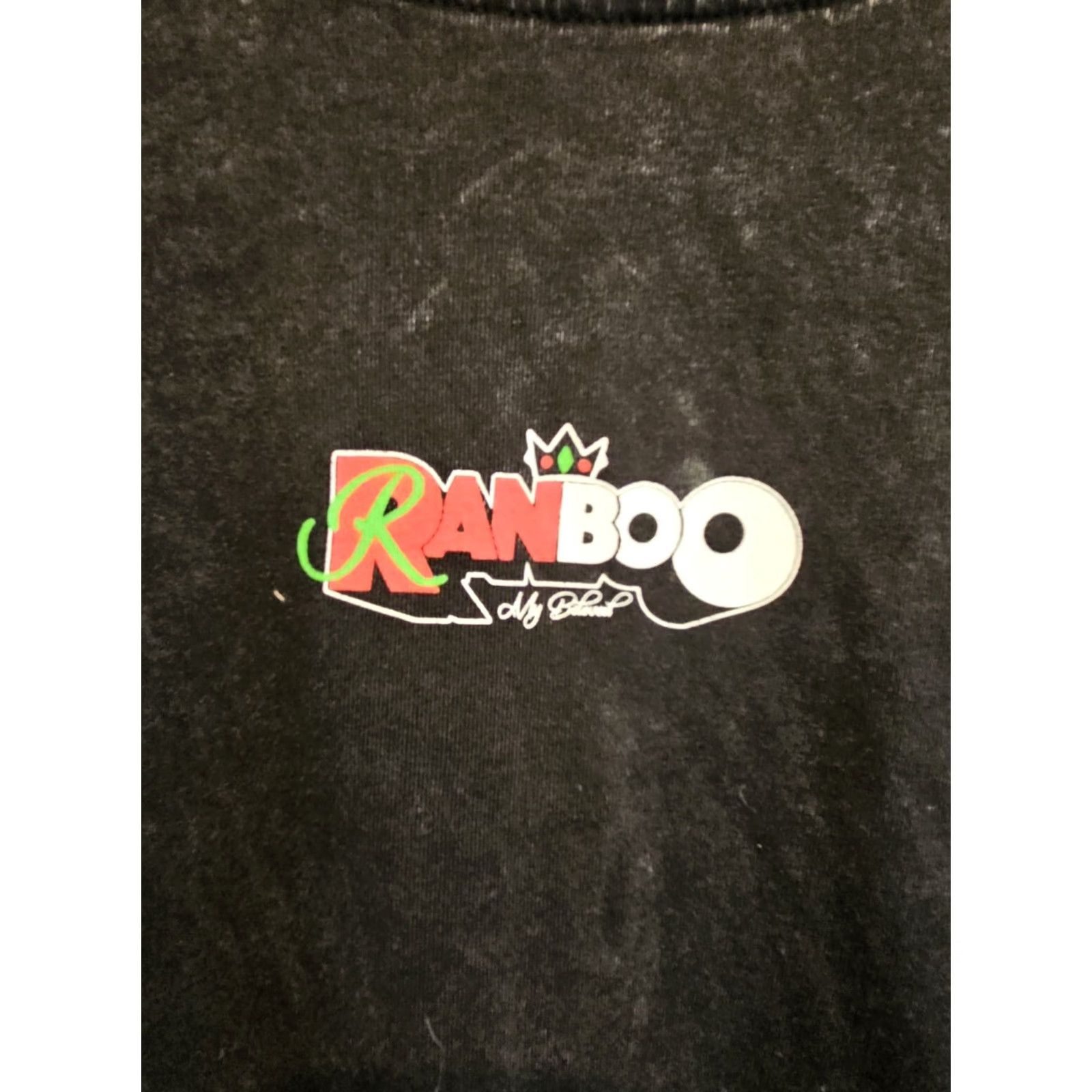 Vintage Ranboo My Beloved 2021 Merch T Shirt Washed Black Large Ranboo The Beloved Mens Size L Graphic Print Short Sleeve Crew Neck Unisex Adults Cotton 100% Size US L / EU 52-54 / 3 - 2 Thumbnail