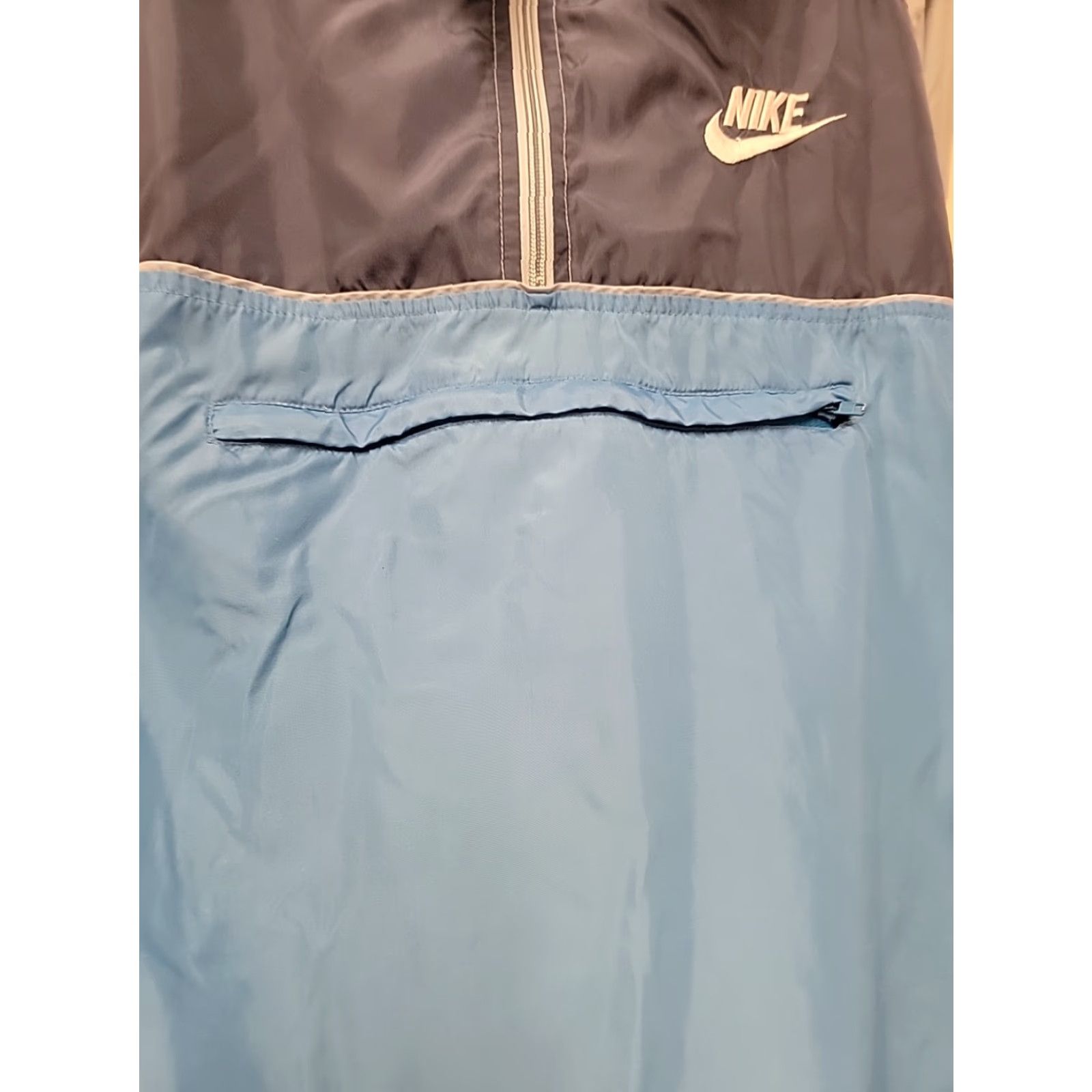 Nike VINTAGE Nike Mens Windbreaker Pullover 1/2 Zip Packable 80s Blue Grey L Size US L / EU 52-54 / 3 - 5 Thumbnail