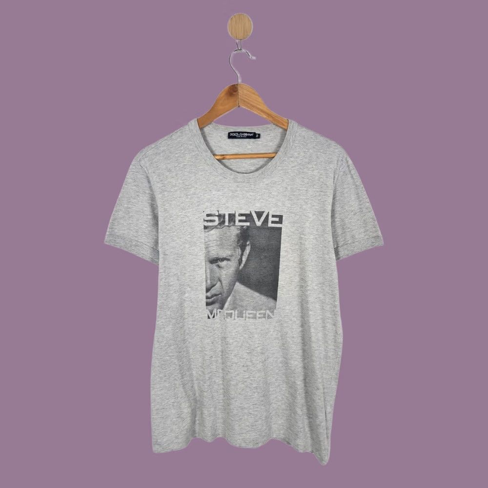 Dolce & Gabbana Vintage Dolce Gabbana Steve McQueen print logo tee