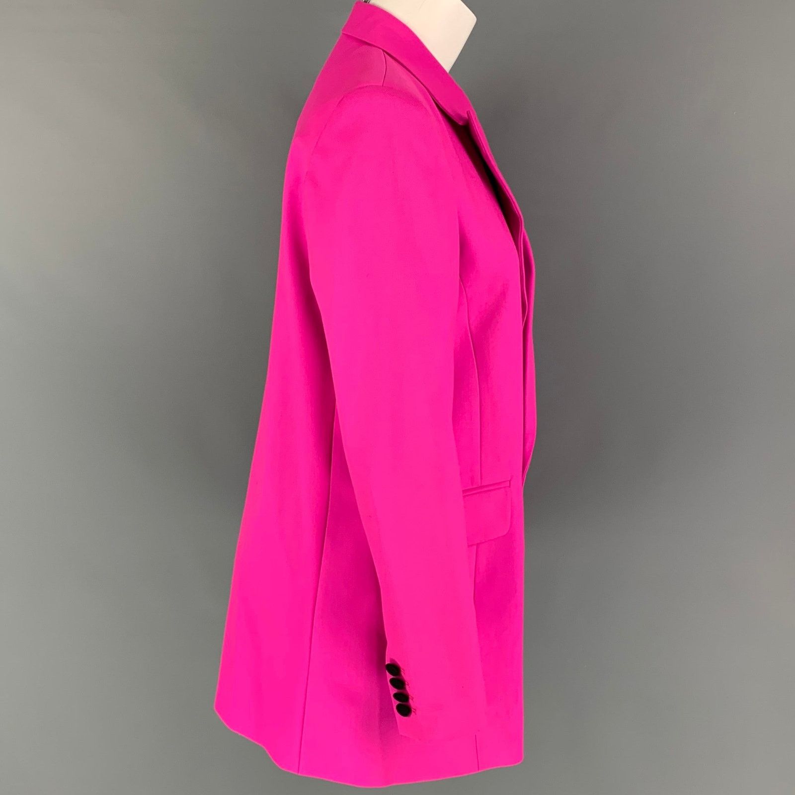 Other MARCELL VON BERLIN Size 8 Pink Wool Jacket Blazer Size M / US 6-8 / IT 42-44 - 2 Thumbnail
