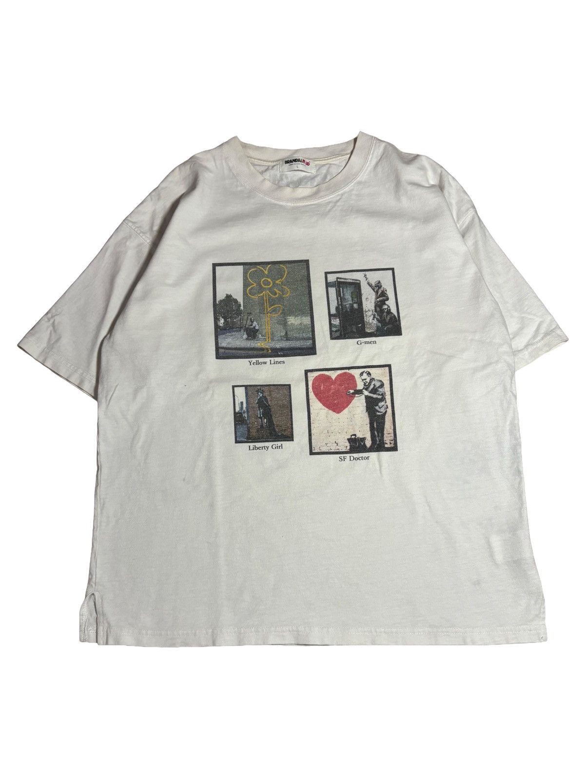 Vintage VERY RARE! Vintage Banksy Liberty Girl Art Graffiti Size US L / EU 52-54 / 3 - 1 Thumbnail