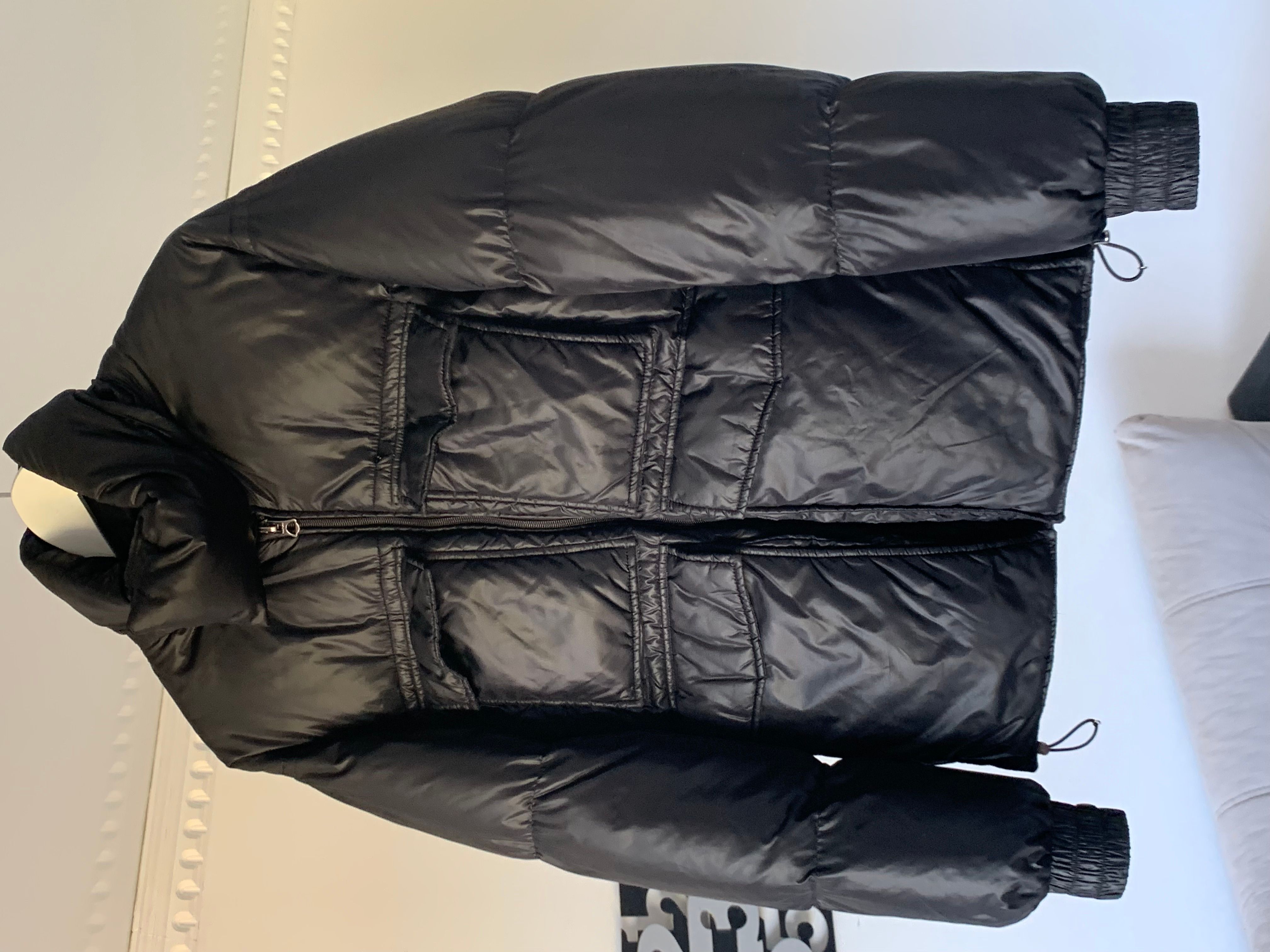 Pre-owned Acne Studios Minus Gloss Paw17 Puffer Hooded Jacket In Black