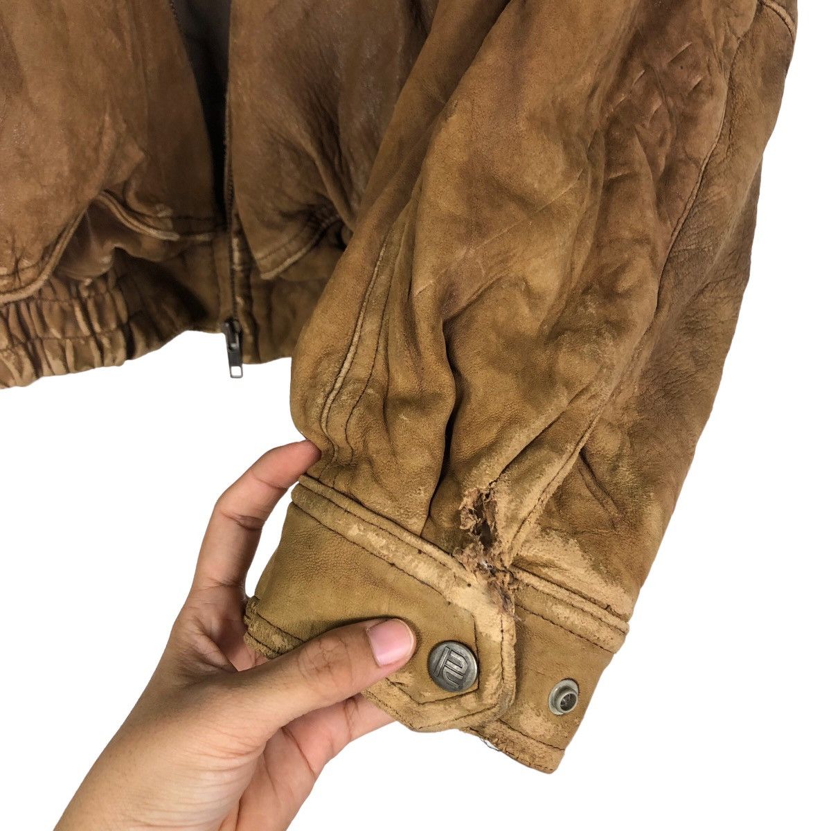 Japanese Brand 🔥Vintage 60’s Fly Genuine Leather Jacket Robert Comstock Size US M / EU 48-50 / 2 - 15 Thumbnail