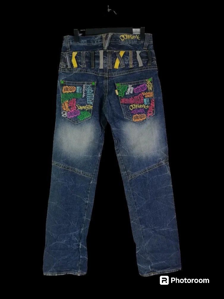 Tornado Mart Vintage Sorridere Double Waist Graffiti Pop Art Denim Size US 30 / EU 46 - 7 Thumbnail