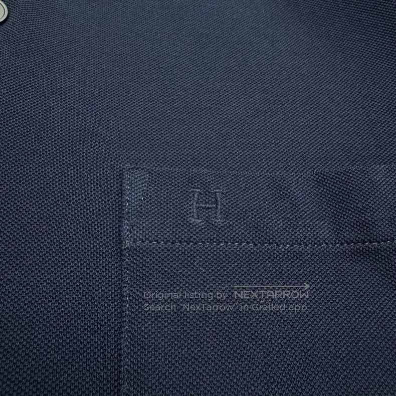Hermes Hermes H embroidered letter polo shirt Size US XL / EU 56 / 4 - 2 Thumbnail