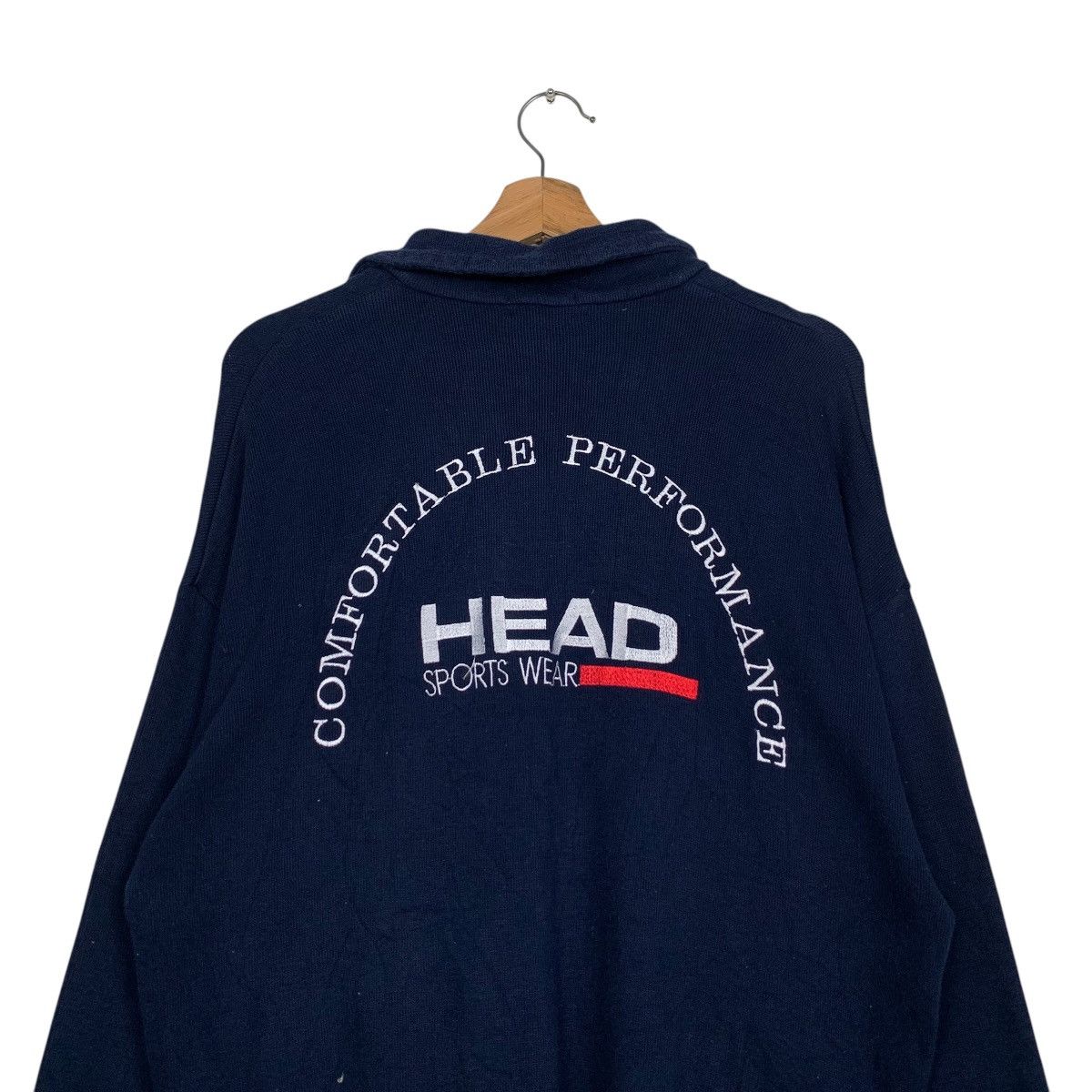 Japanese Brand HEAD Sportswear Embroidery Logo Sweatshirt #2229-C98 Size US L / EU 52-54 / 3 - 2 Thumbnail