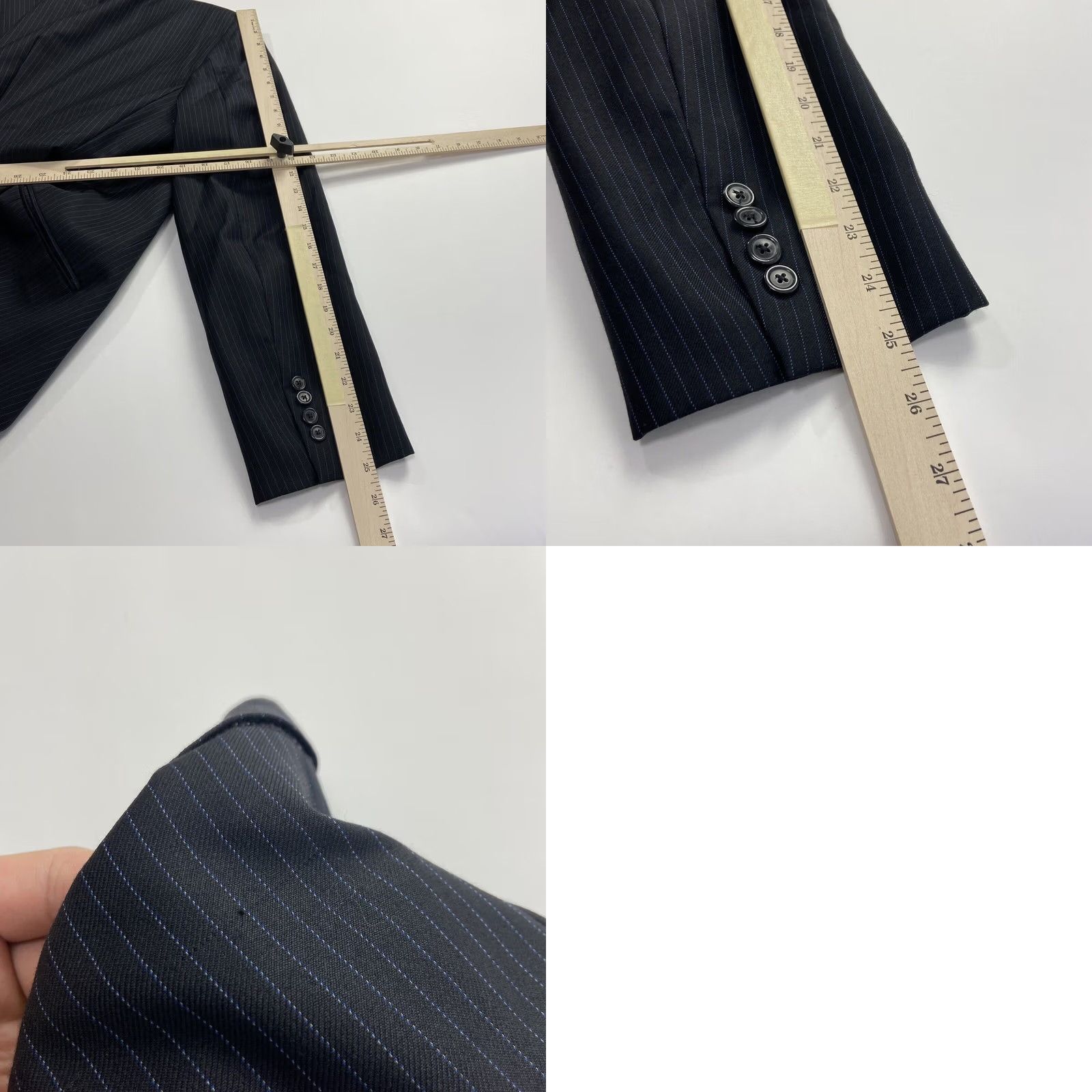 Hugo Boss Hugo Boss 42R Mens Sport Coat Navy Blue - Size 42 - Wool Jacket - Classic Style Size US XS / EU 42 / 0 - 11 Thumbnail