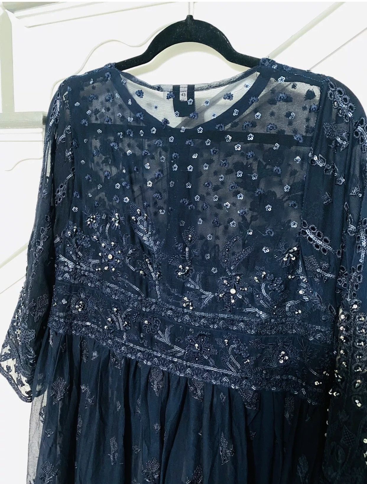 Other Pakistani Tawakkal NWT Anarkali Gown 4pc Dress Size L / US 10 / IT 46 - 10 Thumbnail