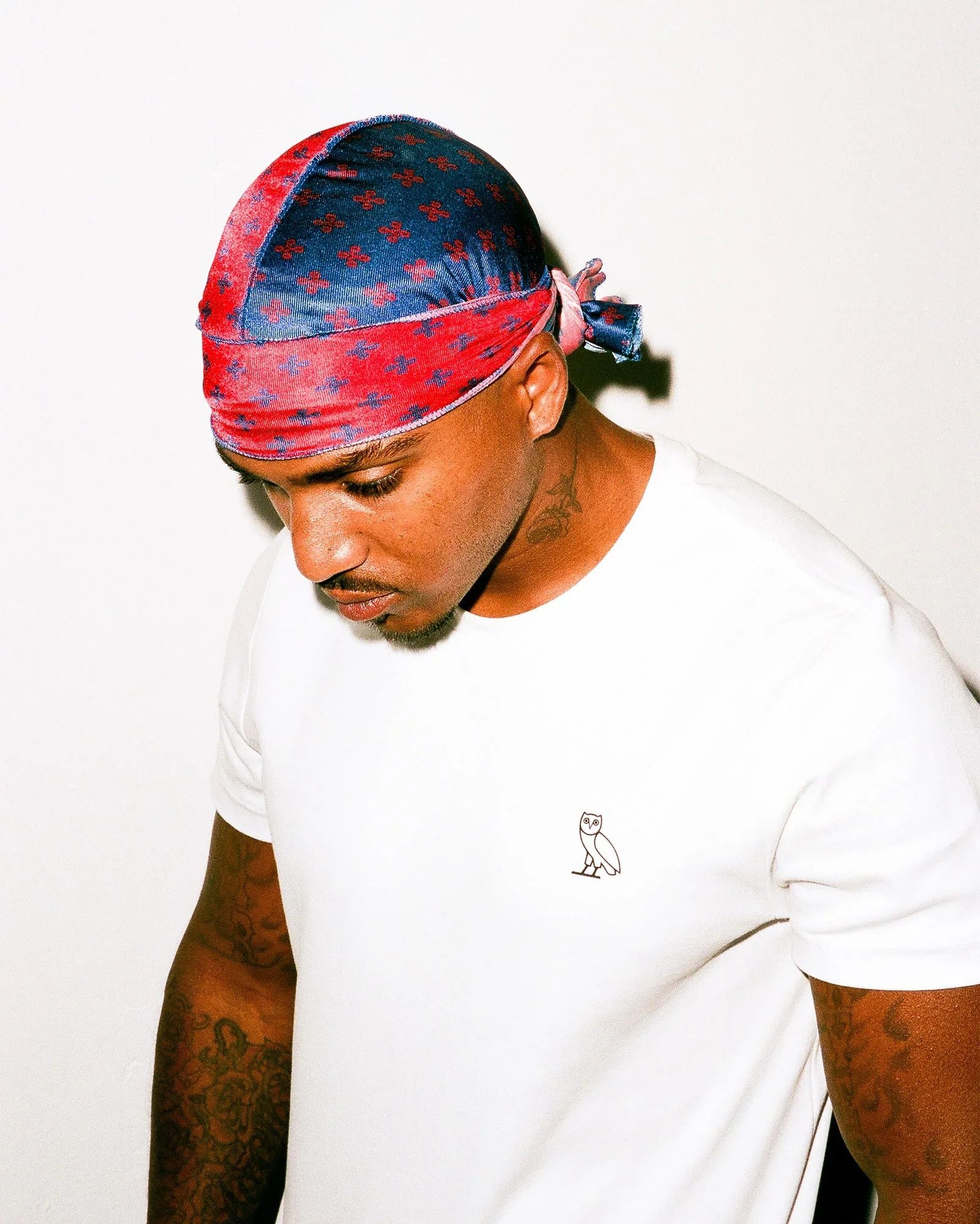 Drake OVO x So Many Waves - Durag (Red & Blue) Size ONE SIZE - 2 Thumbnail
