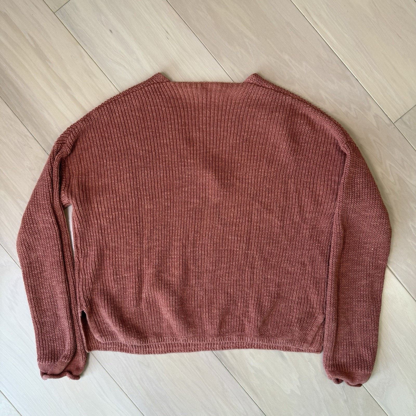 Faherty Faherty Sweater Women's Small Rust Orange Linen Cotton Size S / US 4 / IT 40 - 8 Thumbnail
