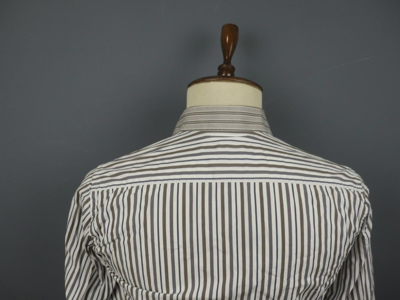 Etro ETRO Multi Striped Cotton Collared Button-Up Shirt Size 39 Size US M / EU 48-50 / 2 - 8 Thumbnail