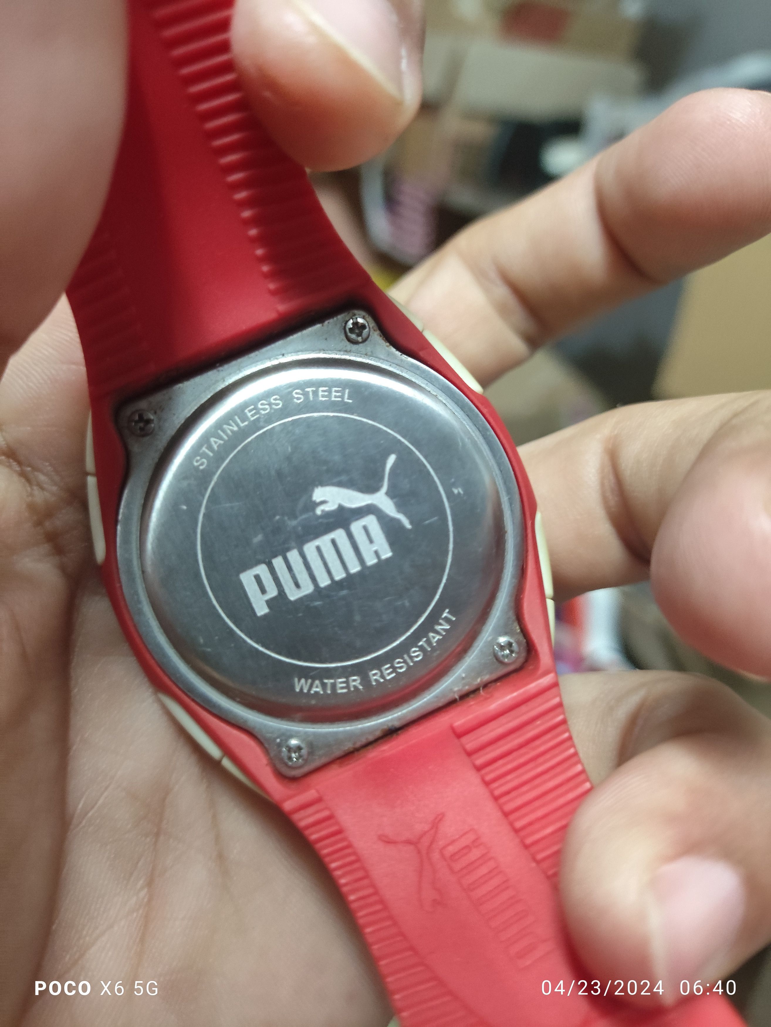 Puma Vintage DIGITAL PUMA WATCH (RED MONSTER GENGSTER) Size ONE SIZE - 5 Thumbnail