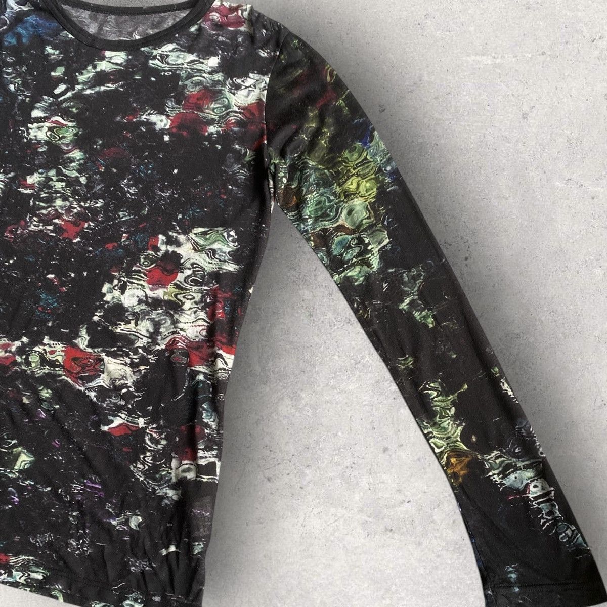 Yohji Yamamoto Noir AW20-21 Psychedelic Oversize L/S Size M / US 6-8 / IT 42-44 - 4 Thumbnail
