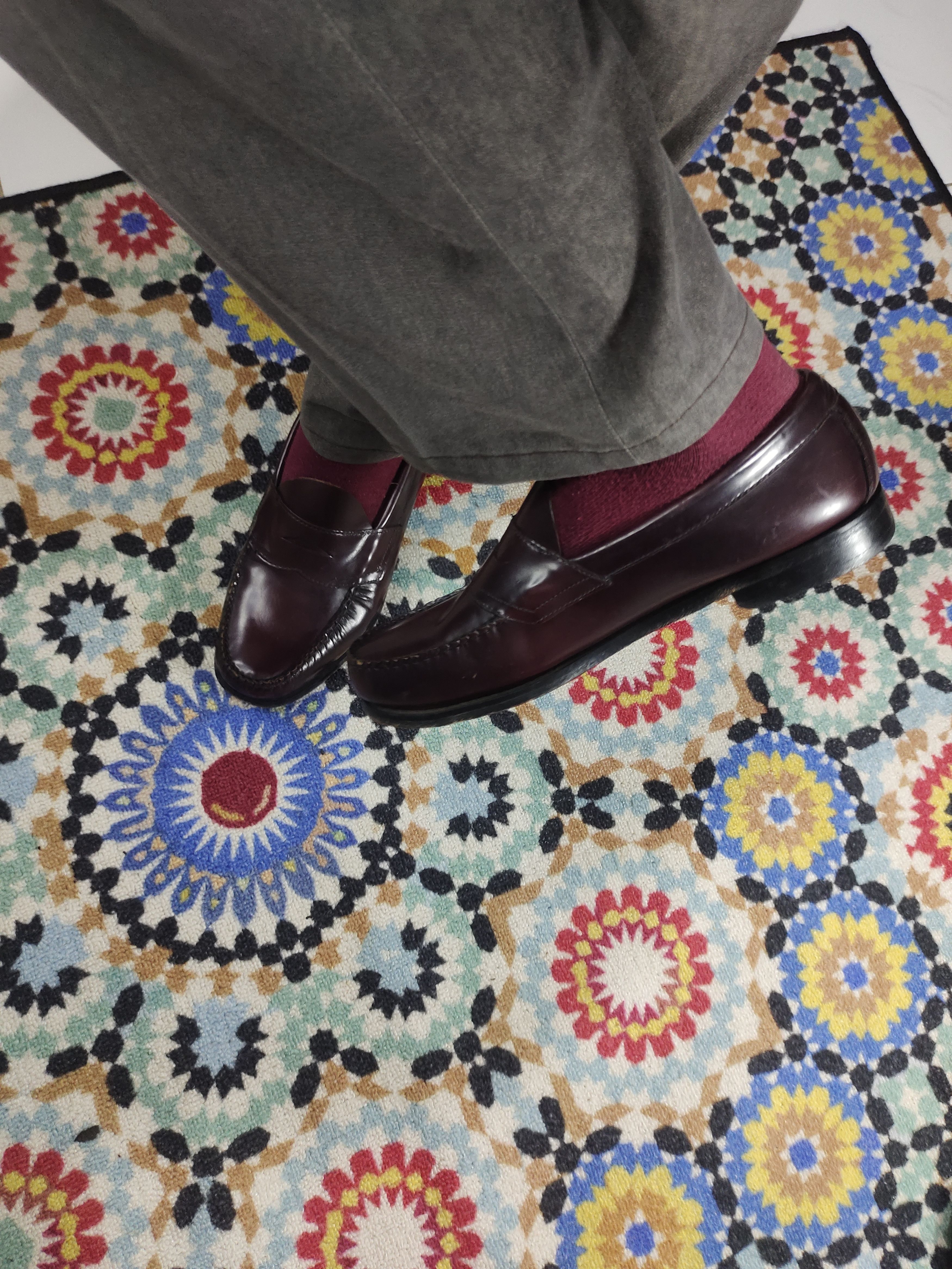 G.H. Bass & Co. GH Bass Weejuns Logan Penny Loafers Wine/Burgundy Size US 9 / EU 42 - 2 Thumbnail
