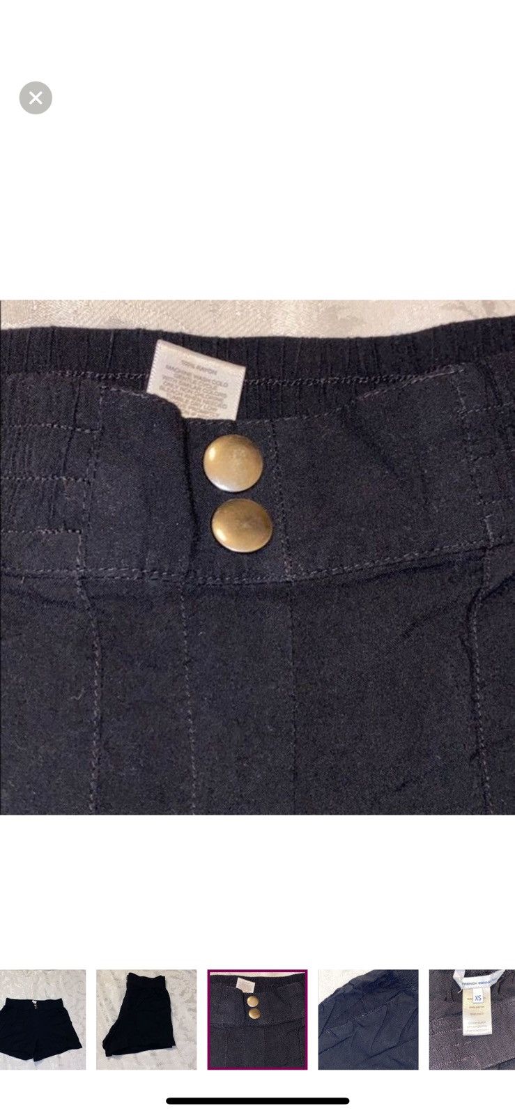 French Connection French connection XS pull on black shorts Size 25" / US 0 / IT 36 - 6 Thumbnail