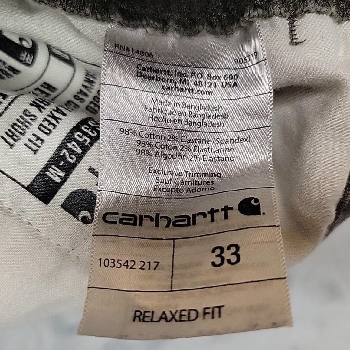 Carhartt Carhartt Cargo Shorts Men 33 Green Rugged Flex Relaxed Fit Canvas Cargo Workwear Size US 33 - 7 Thumbnail
