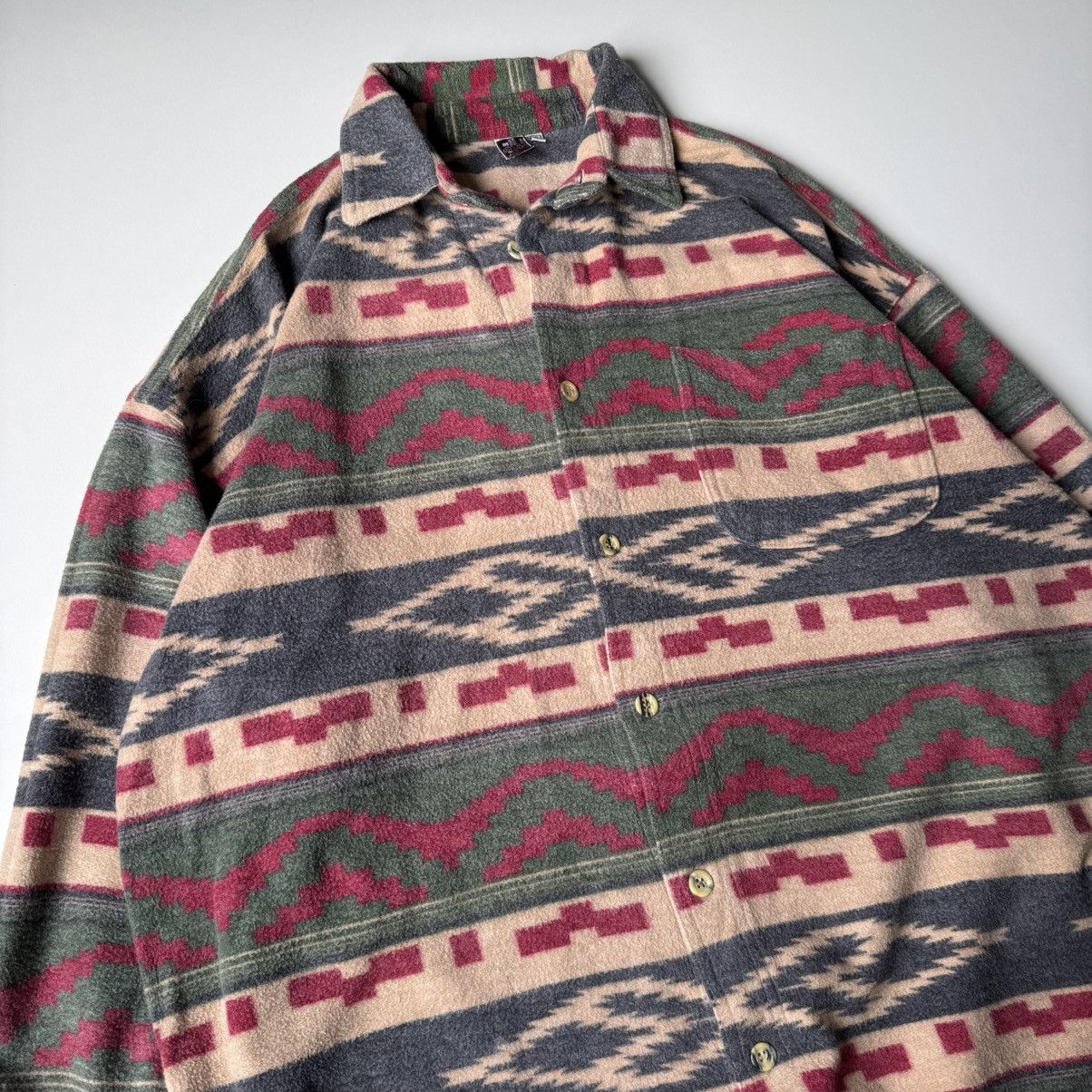 Polo Ralph Lauren × Vintage Vintage Flannel Aztec Cotton Shirt XL Ralph Lauren Style Size US XL / EU 56 / 4 - 10 Thumbnail