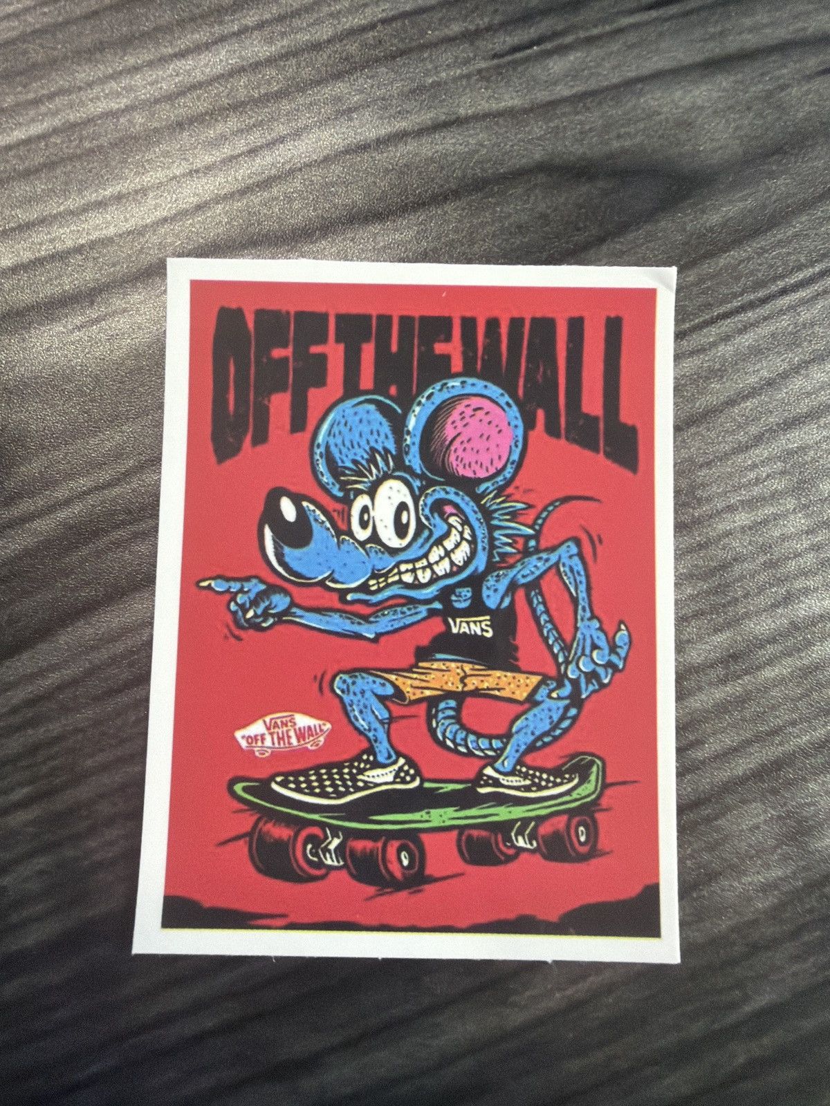 Vans Vans Off The Wall Rat Fink Sticker Size ONE SIZE - 1 Thumbnail