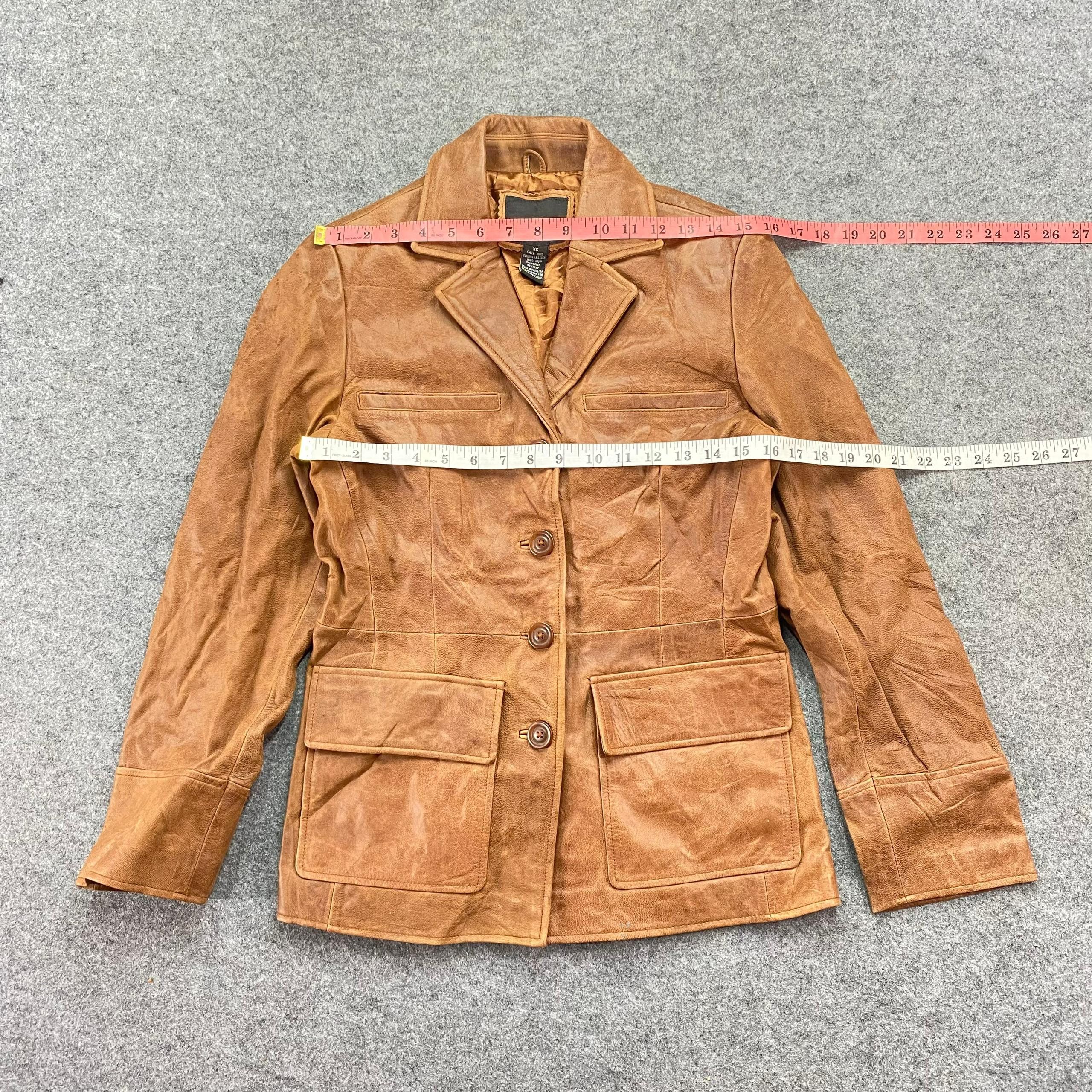 Mossimo Vintage Mossimo Leather Blazer Jacket Size XS / US 0-2 / IT 36-38 - 4 Thumbnail