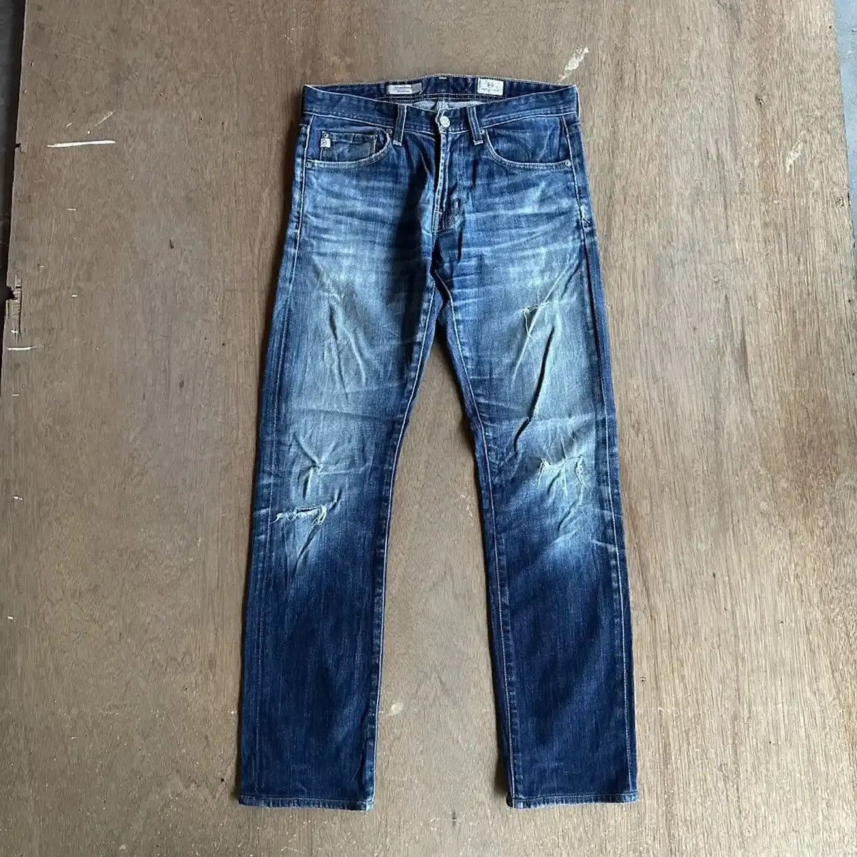 AG Adriano Goldschmied DISTRESSED DENIM ADRIANO GOLDSCHMIED JEANS PANTS MADE IN USA Size US 29 - 1 Thumbnail