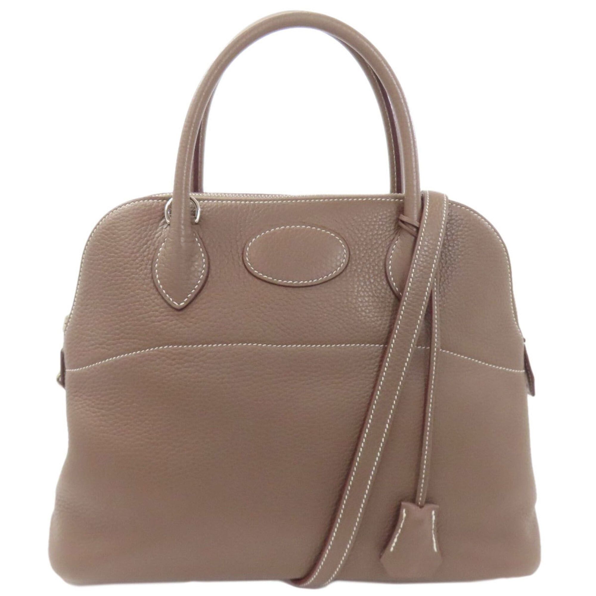 Hermes Hermes Bolide 31 Etoupe Silver Hardware Handbag Taurillon Leather Women's HERMES Size ONE SIZE - 1 Thumbnail