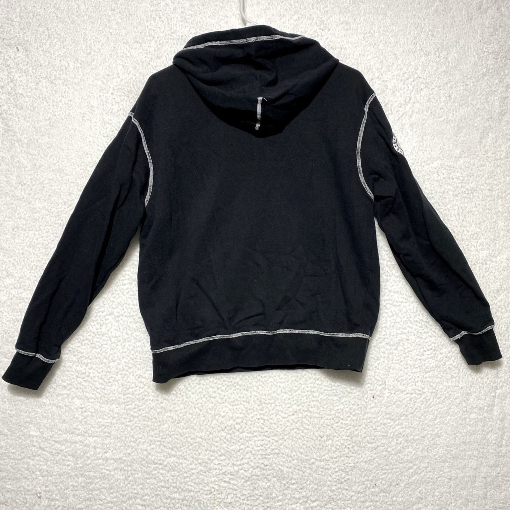 Vintage Bored & Poor Definition Skater Hoodie Unbranded M Unisex Adults Black Pullover Embroidered Hoodie 21” P2P 24” Length Mens Womens Boys Girls Size US M / EU 48-50 / 2 - 3 Thumbnail