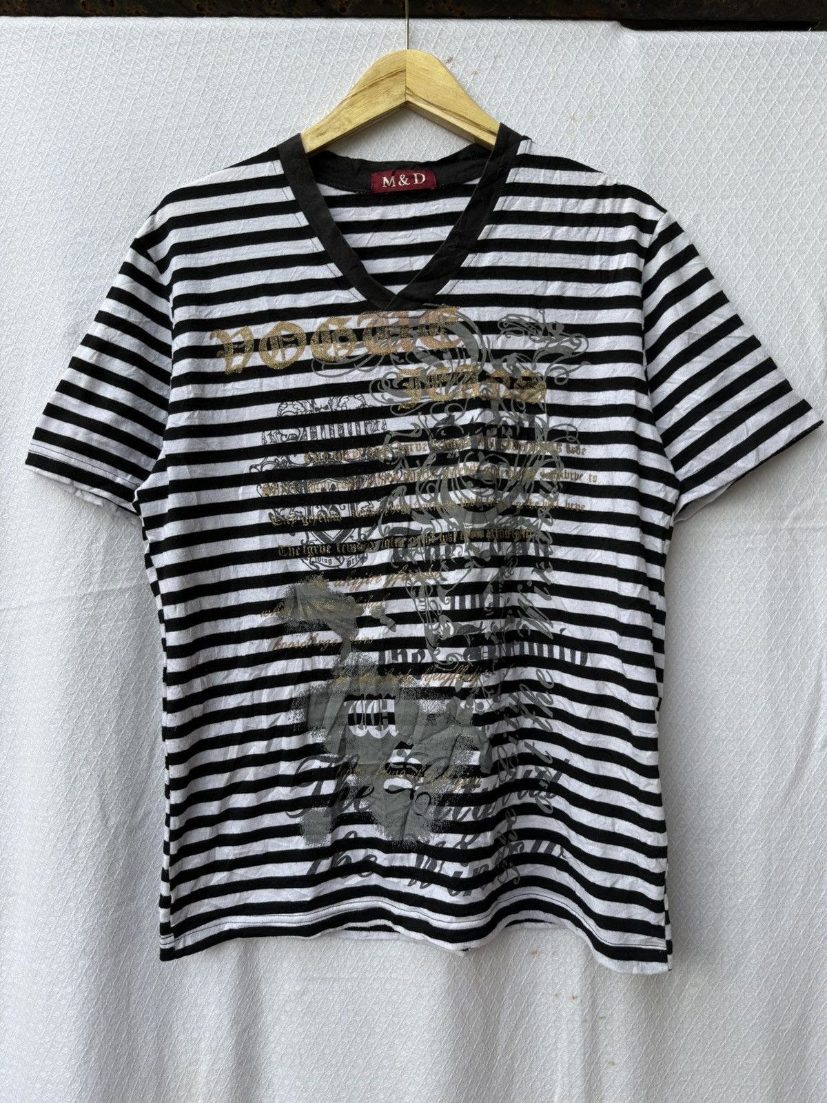 Hysteric Glamour M & D Striped Poem Shirt Size US L / EU 52-54 / 3 - 1 Thumbnail