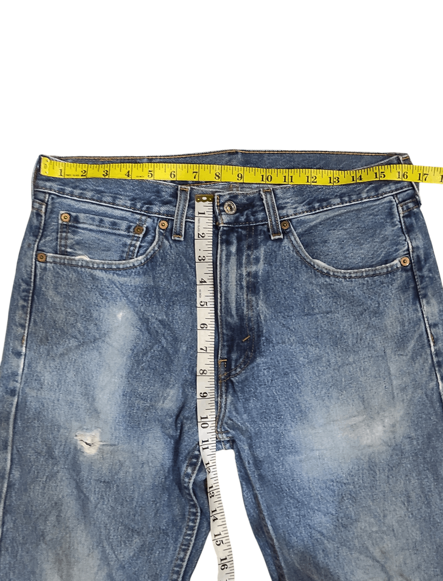 Levi's Vintage Distressed Levis 505 Dirty Washed Size US 32 / EU 48 - 9 Thumbnail