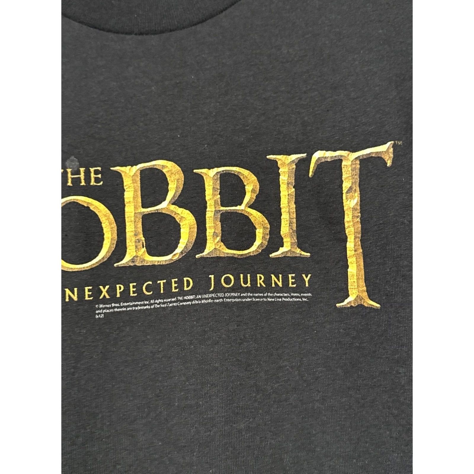 Delta Delta The Hobbit Unexpected Journey T Shirt Movie Crew Neck Short Sleeve Black Cotton Knit Regular Size L Men Clothing Size US L / EU 52-54 / 3 - 3 Thumbnail