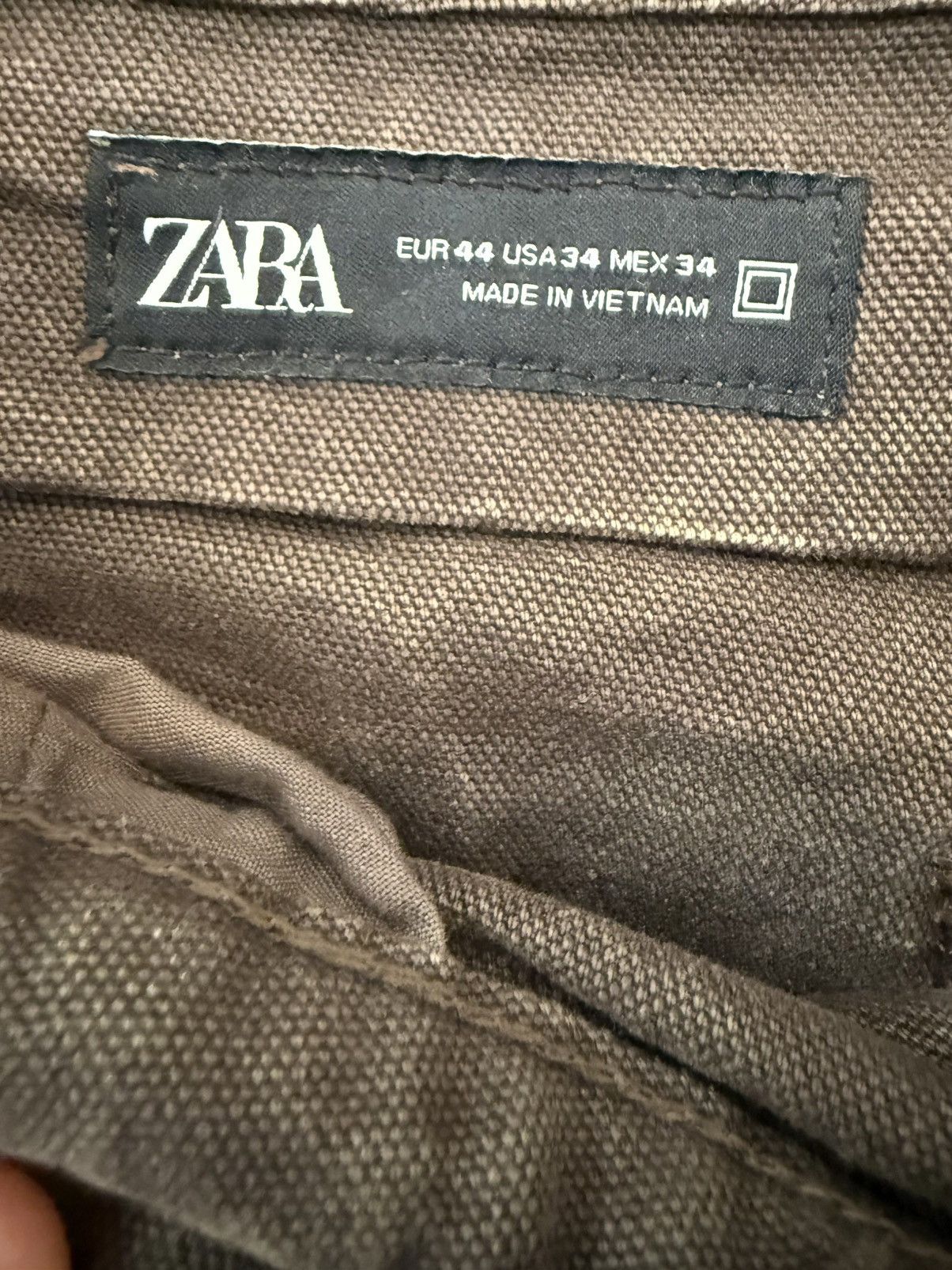 Zara Zara Brown Baggy Pants Size US 34 / EU 50 - 2 Thumbnail