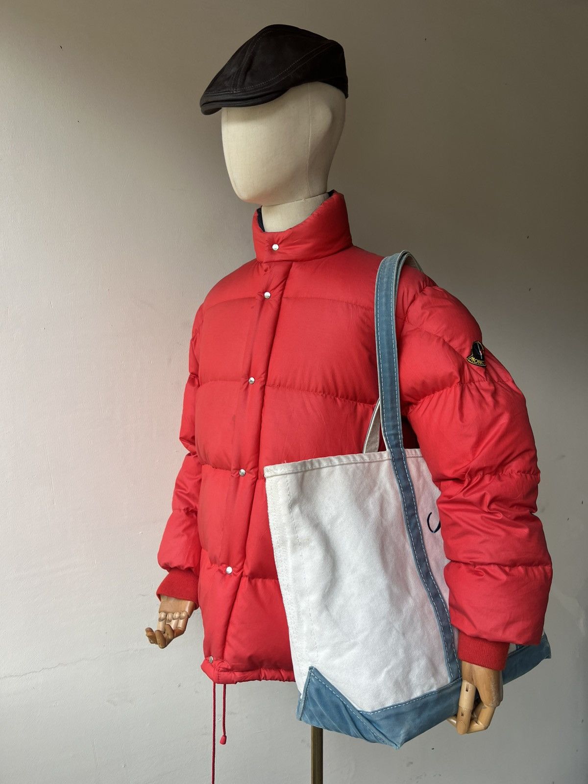 L.L. Bean RARE! 80s L.L. Fade Patina Long Handle Huge Tote Bag Size ONE SIZE - 6 Thumbnail