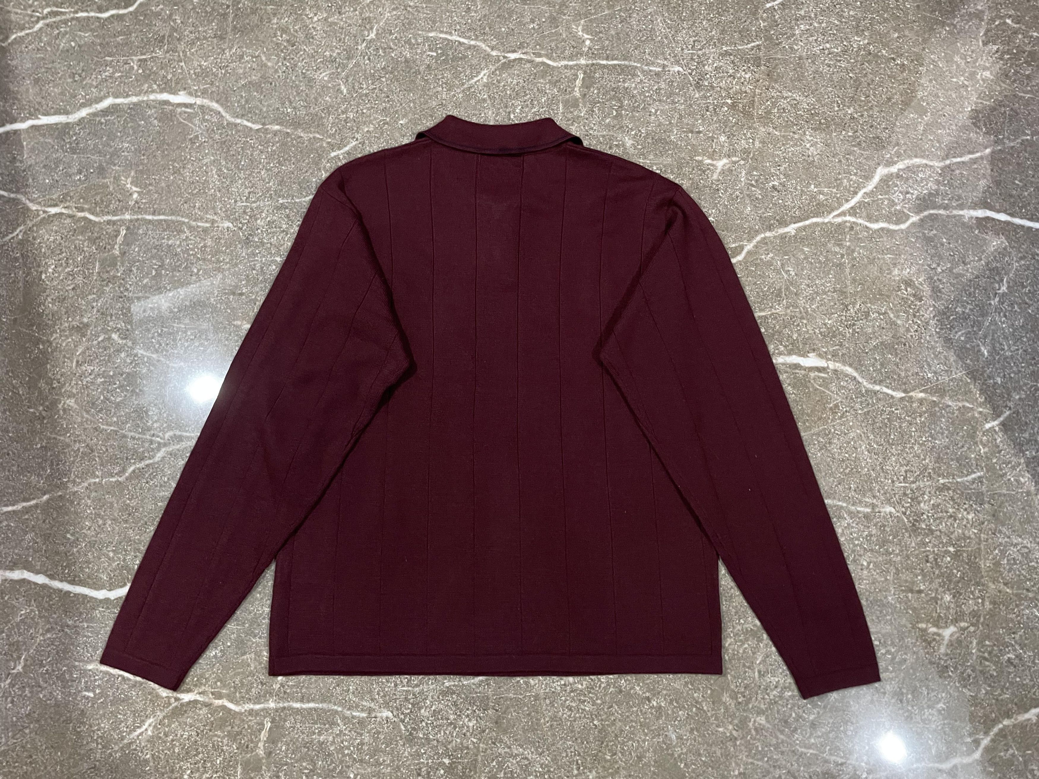 Balenciaga Vintage Balenciaga -BB Logo- Knitted Polo Shirt Longsleeve Size US XL / EU 56 / 4 - 6 Thumbnail
