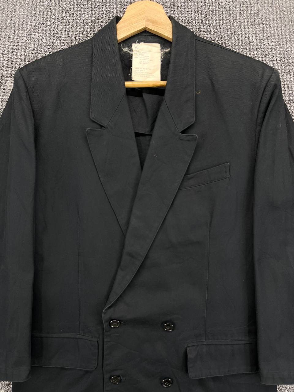 Yohji Yamamoto Vintage 90s Yohji Yamamoto Rare Double Breasted Coat Jacket Size US M / EU 48-50 / 2 - 5 Thumbnail