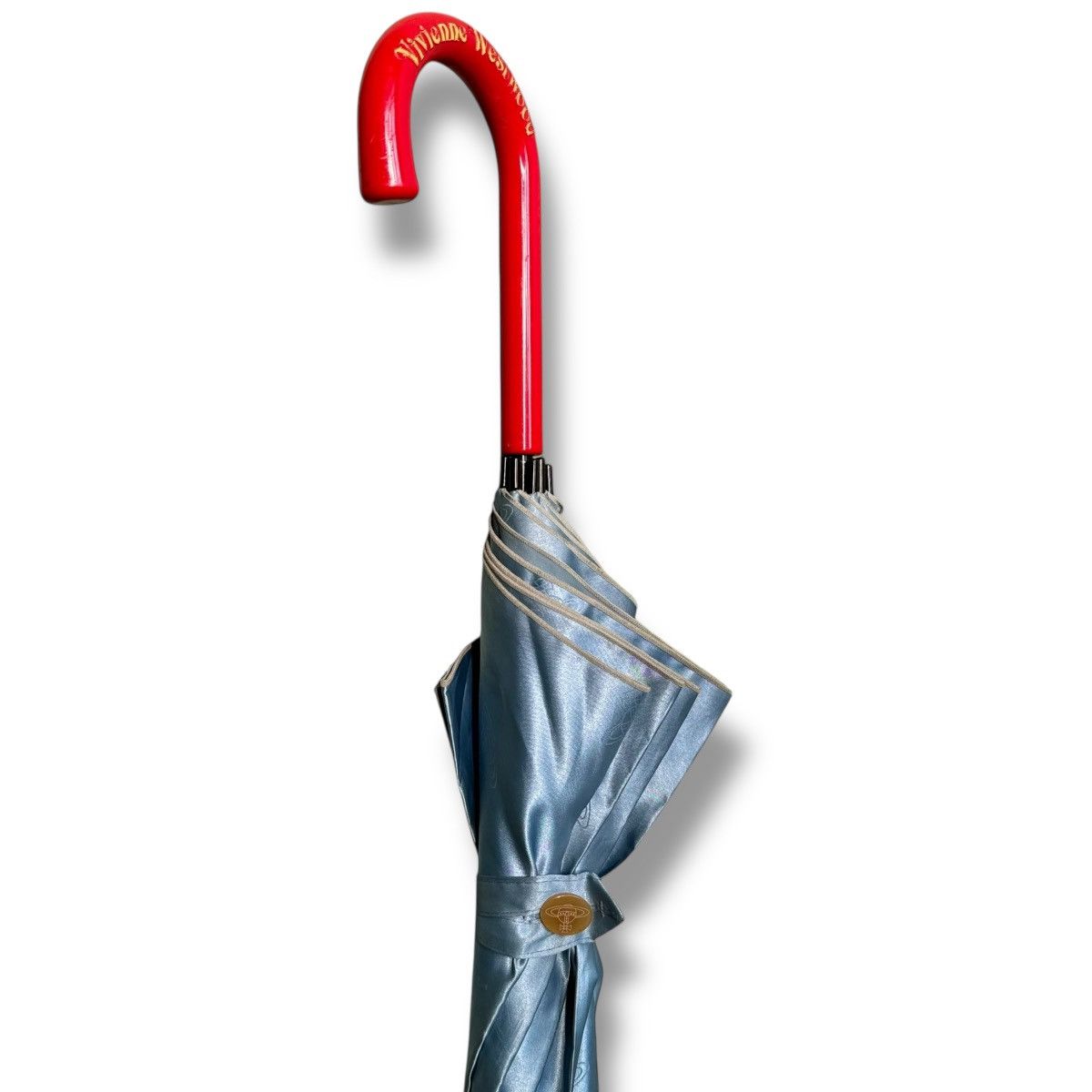Vivienne Westwood Vivienne Westwood Silk Blue Monogram Umbrella Size ONE SIZE - 3 Thumbnail