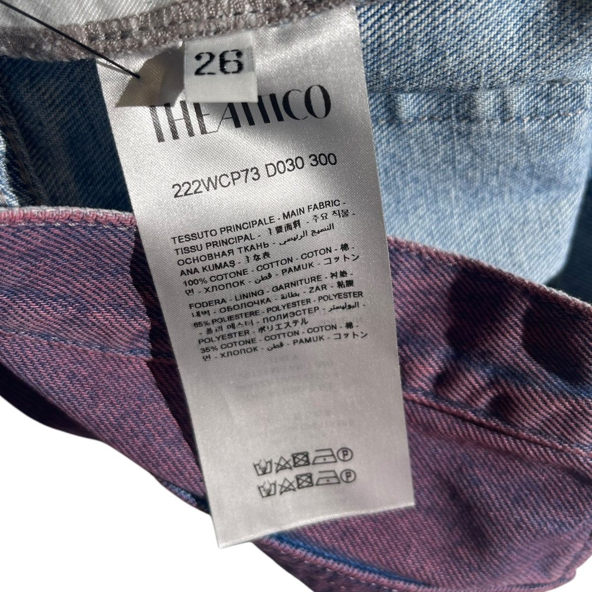The Attico Two tone washed denim Size 26" / US 2 / IT 38 - 3 Thumbnail
