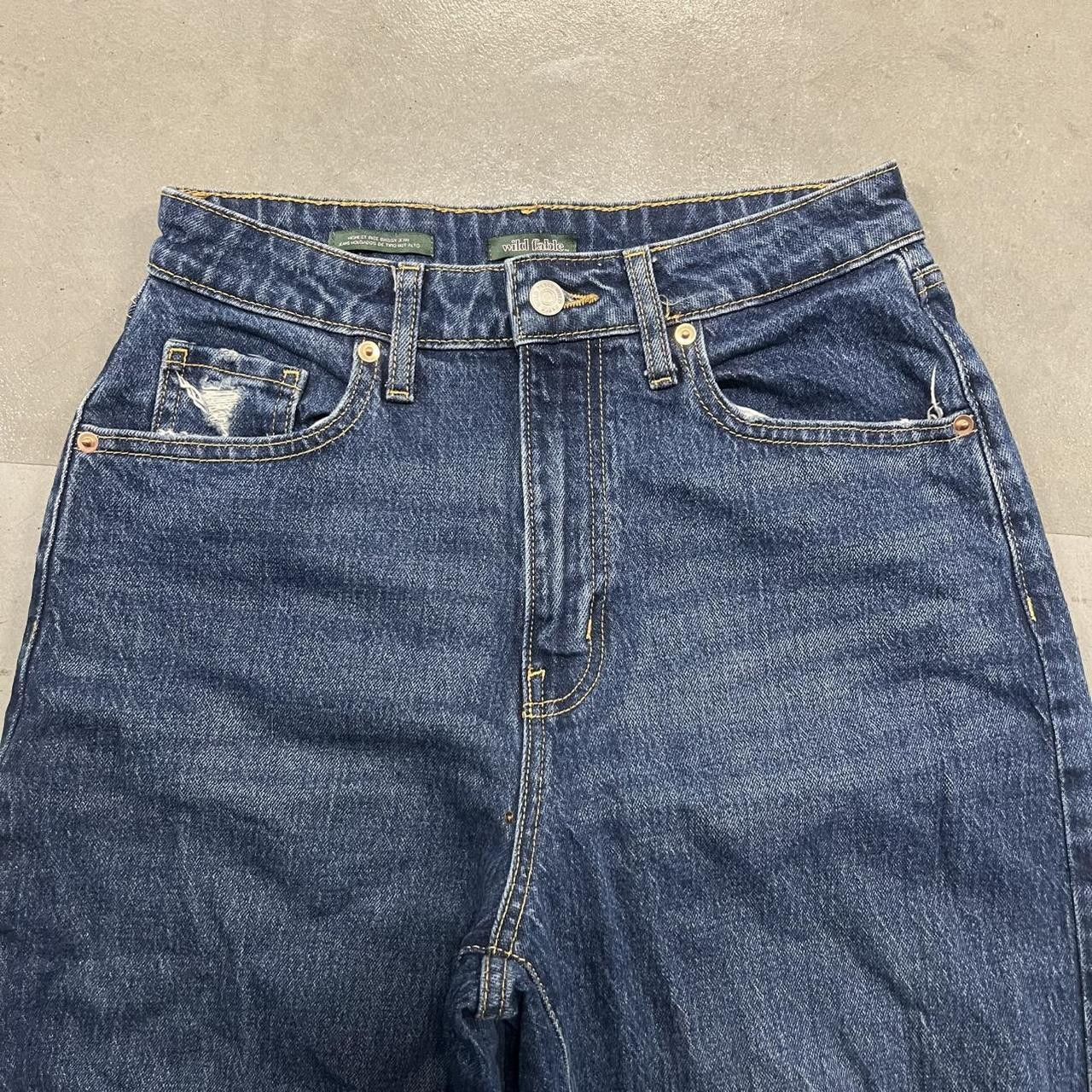 Vintage Vintage Y2K/2000s Baggy High rise Distressed Ripped Denim jeans! Size US 26 / EU 42 - 2 Thumbnail