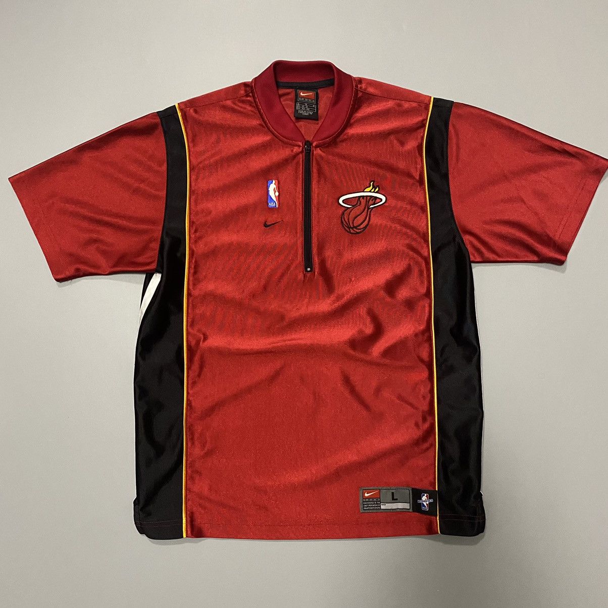 Nike Nike Vintage Miami Heats NBA 1/4 Jersey Size Youth L Size US XS / EU 42 / 0 - 1 Thumbnail