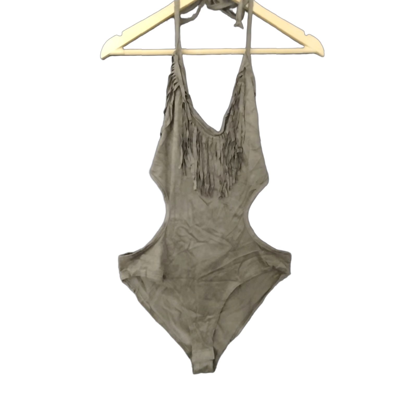 Olive Codigo Fringe Bodysuit Women Olive Gray M Size M / US 6-8 / IT 42-44 - 1 Thumbnail